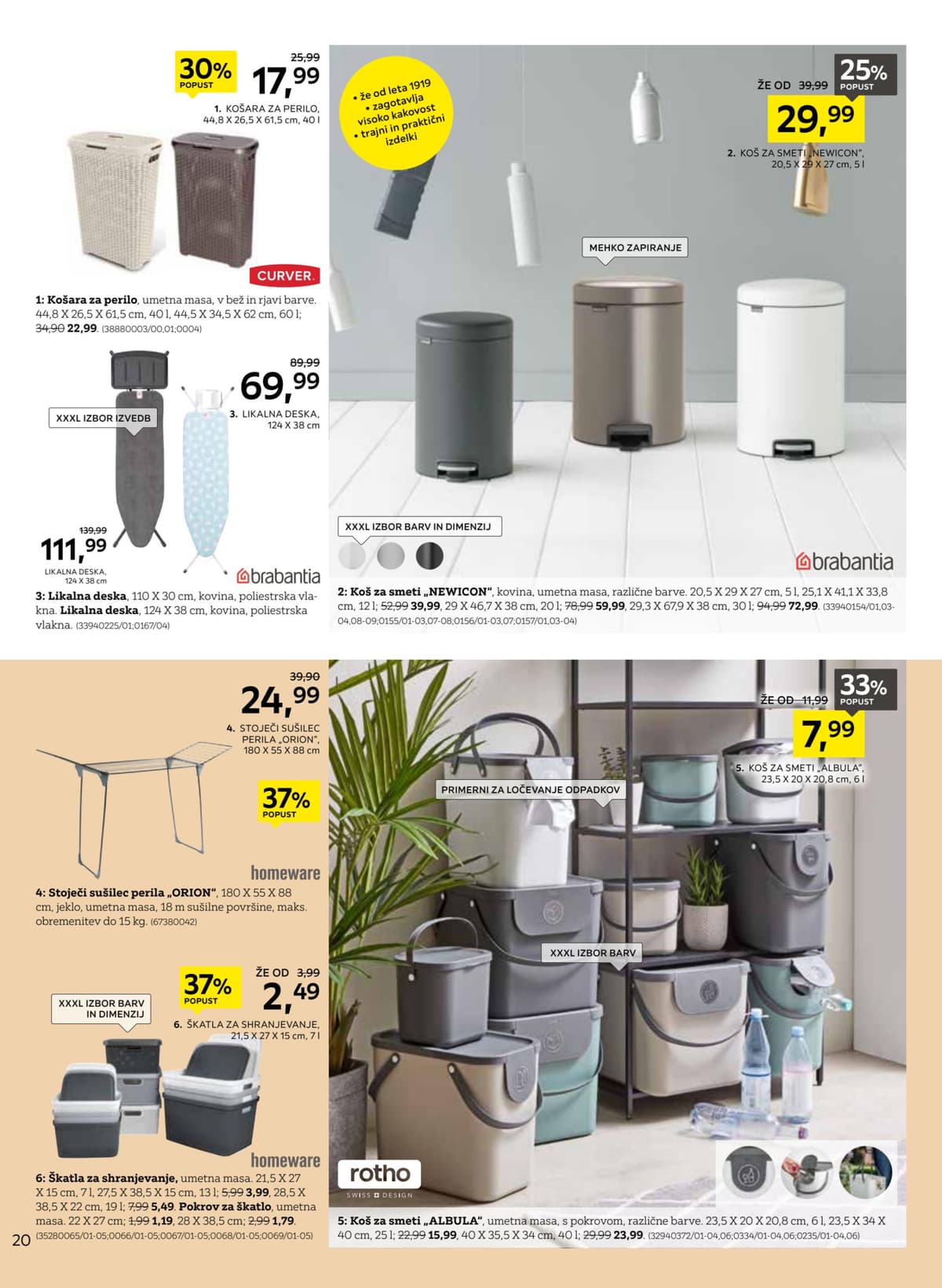 Stran 20. Lesnina kataloga - Sveži Trendi Za Sodoben Dom od 18.02.2026.