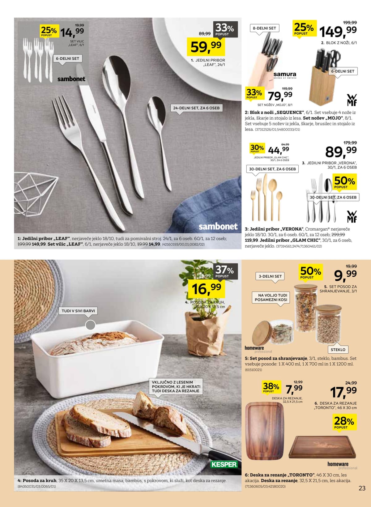 Stran 23. Lesnina kataloga - Sveži Trendi Za Sodoben Dom