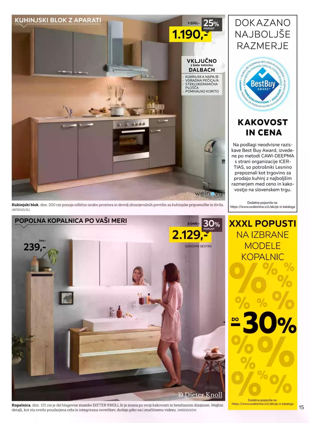 Stran 15. Lesnina kataloga - Specialisti za spanje od 09.03.2026.