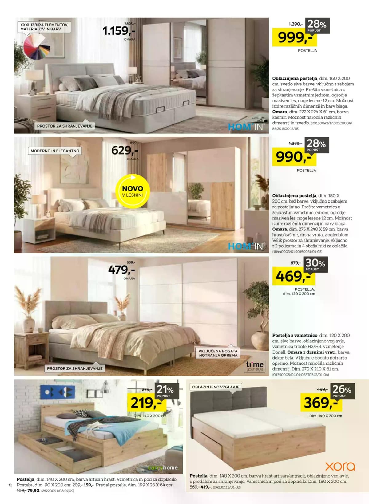 Stran 4. Lesnina kataloga - Specialisti za spanje od 09.03.2026.