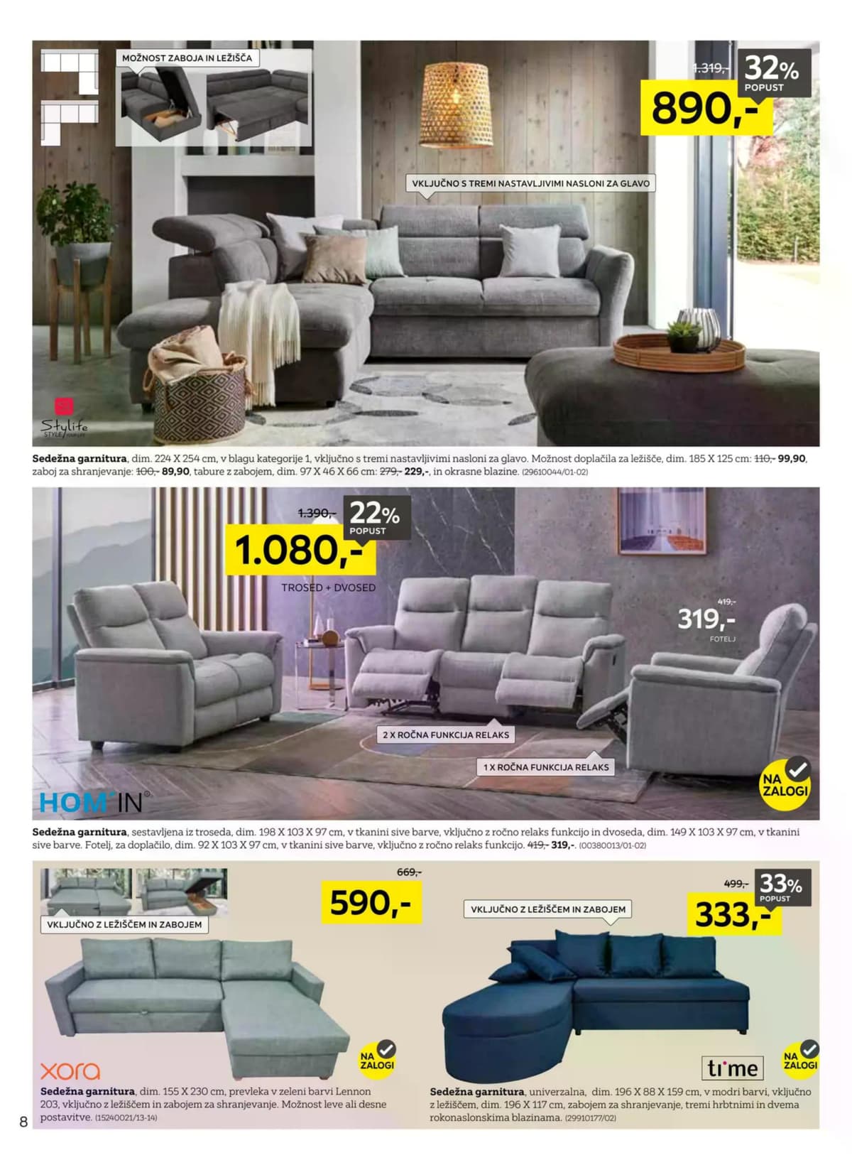 Stran 8. Lesnina kataloga - Specialisti za spanje od 09.03.2026.