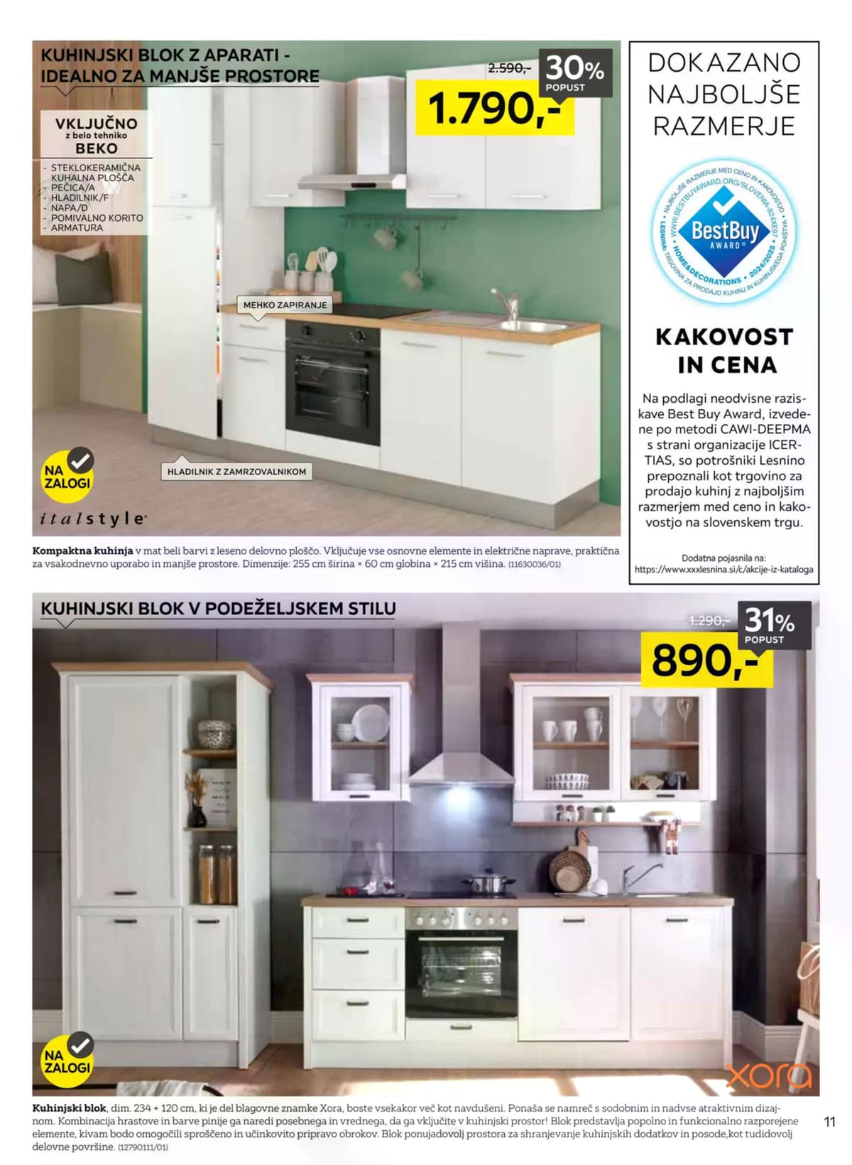 Stran 11. Lesnina kataloga - Najboljše razmerje med ceno in kakovostjo od 17.03.2026.