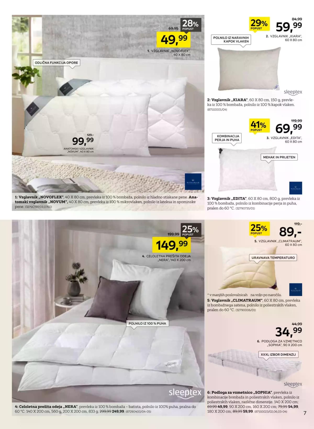 Stran 7. Lesnina kataloga - Mesec spanja v Lesnini od 21.03.2026.