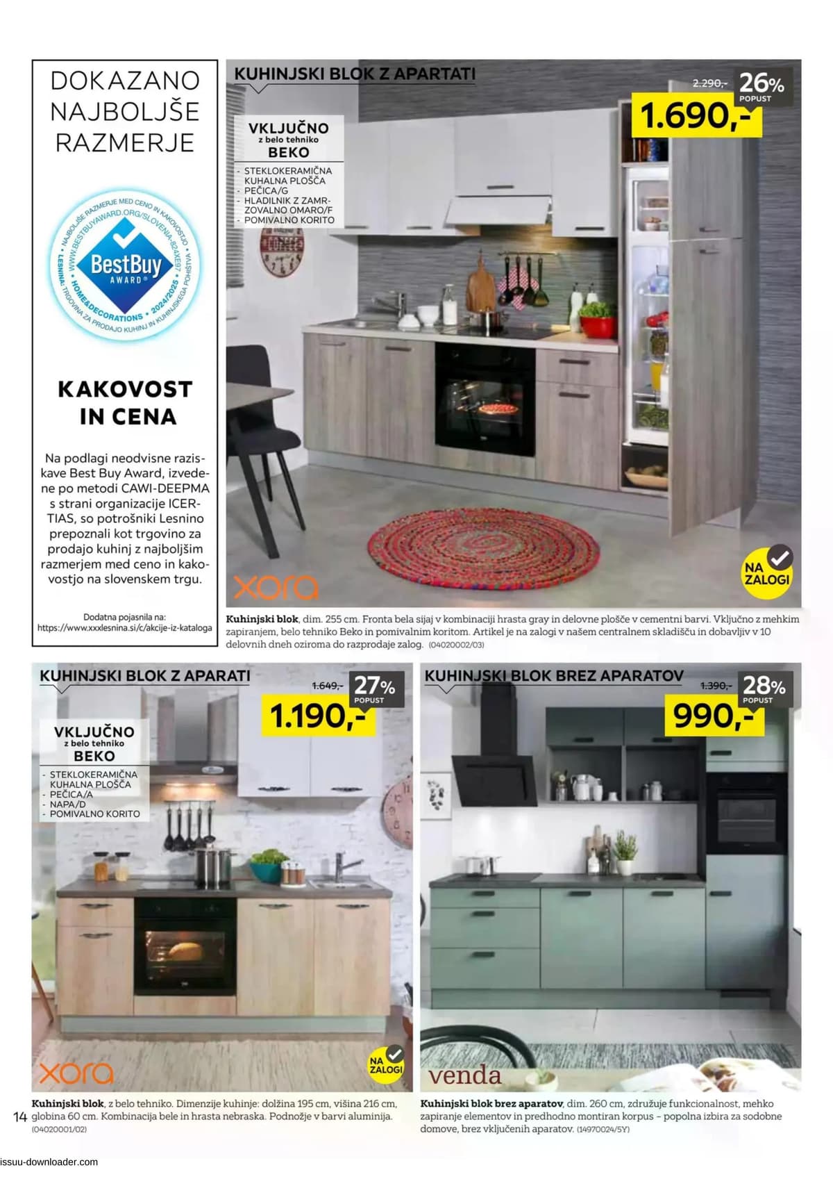 Stran 14. Lesnina kataloga - Vse za udobje vašega doma od 09.04.2026.