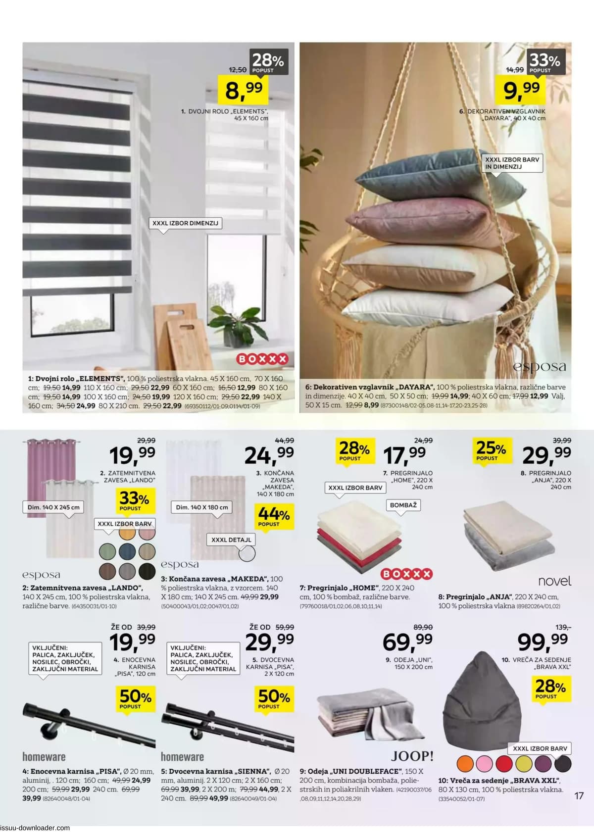 Stran 17. Lesnina kataloga - Vse za udobje vašega doma