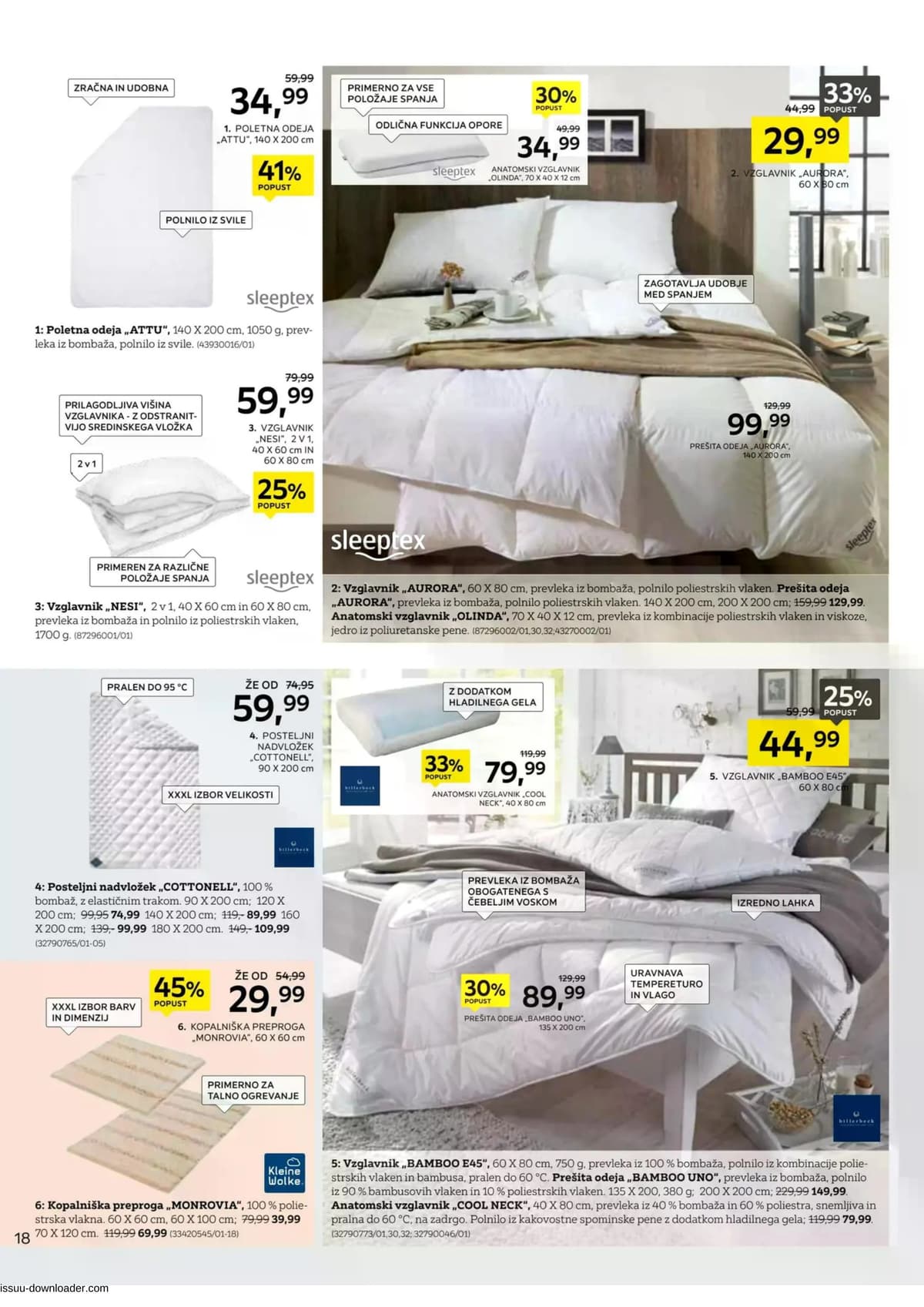 Stran 18. Lesnina kataloga - Vse za udobje vašega doma