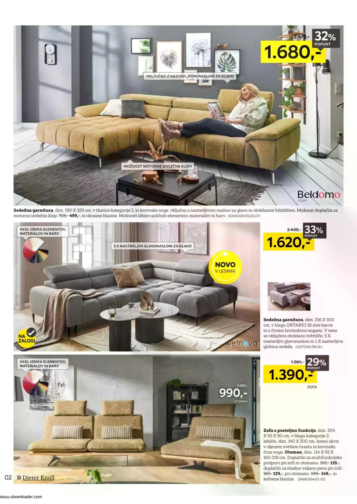 Stran 2. Lesnina kataloga - Vse za udobje vašega doma od 09.04.2026.