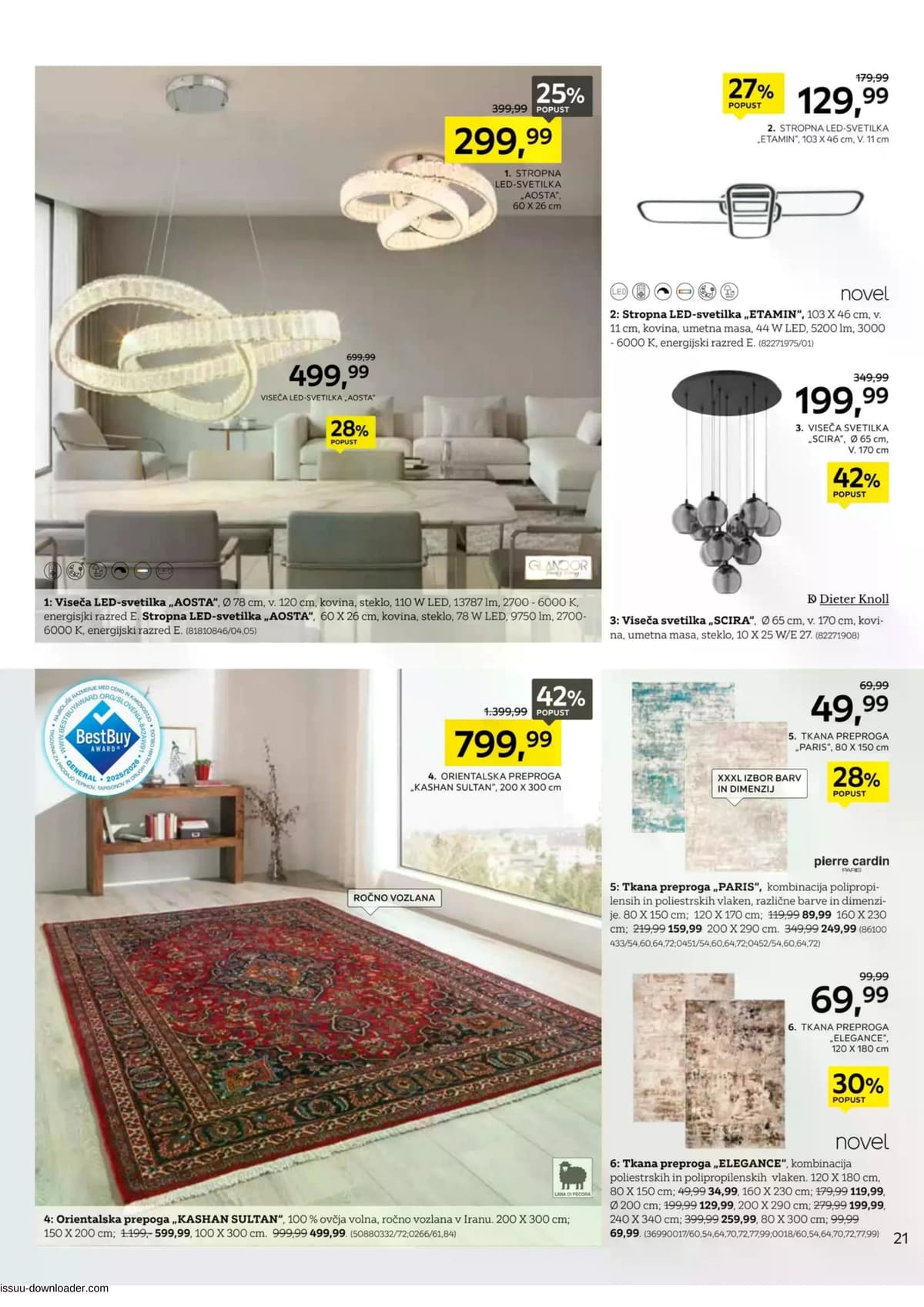 Stran 21. Lesnina kataloga - Vse za udobje vašega doma