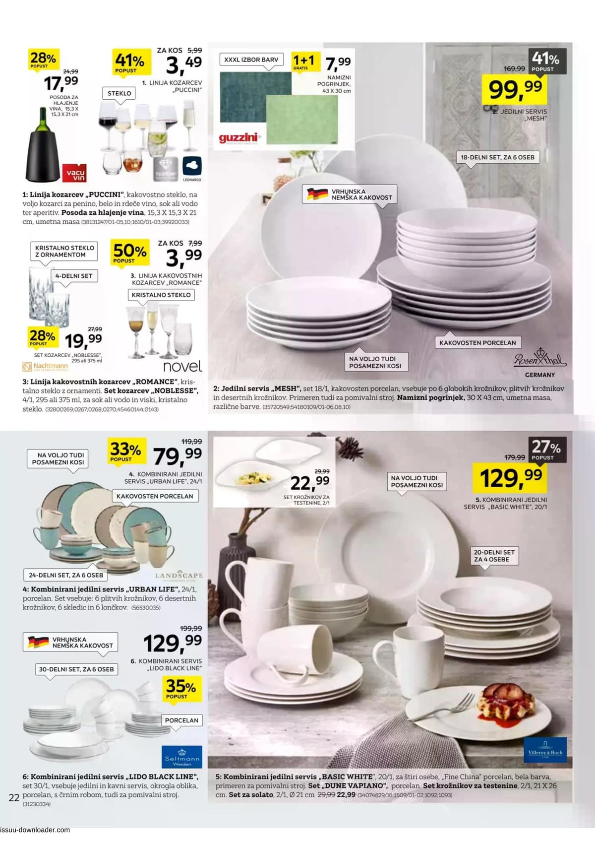 Stran 22. Lesnina kataloga - Vse za udobje vašega doma