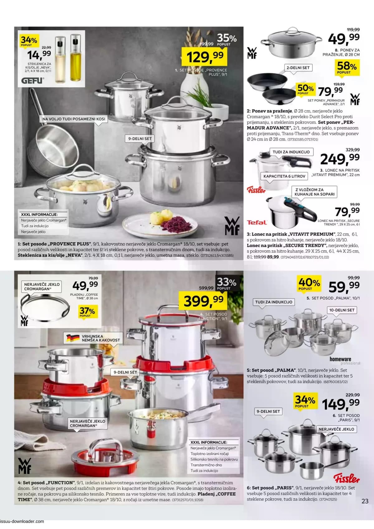 Stran 23. Lesnina kataloga - Vse za udobje vašega doma od 09.04.2026.