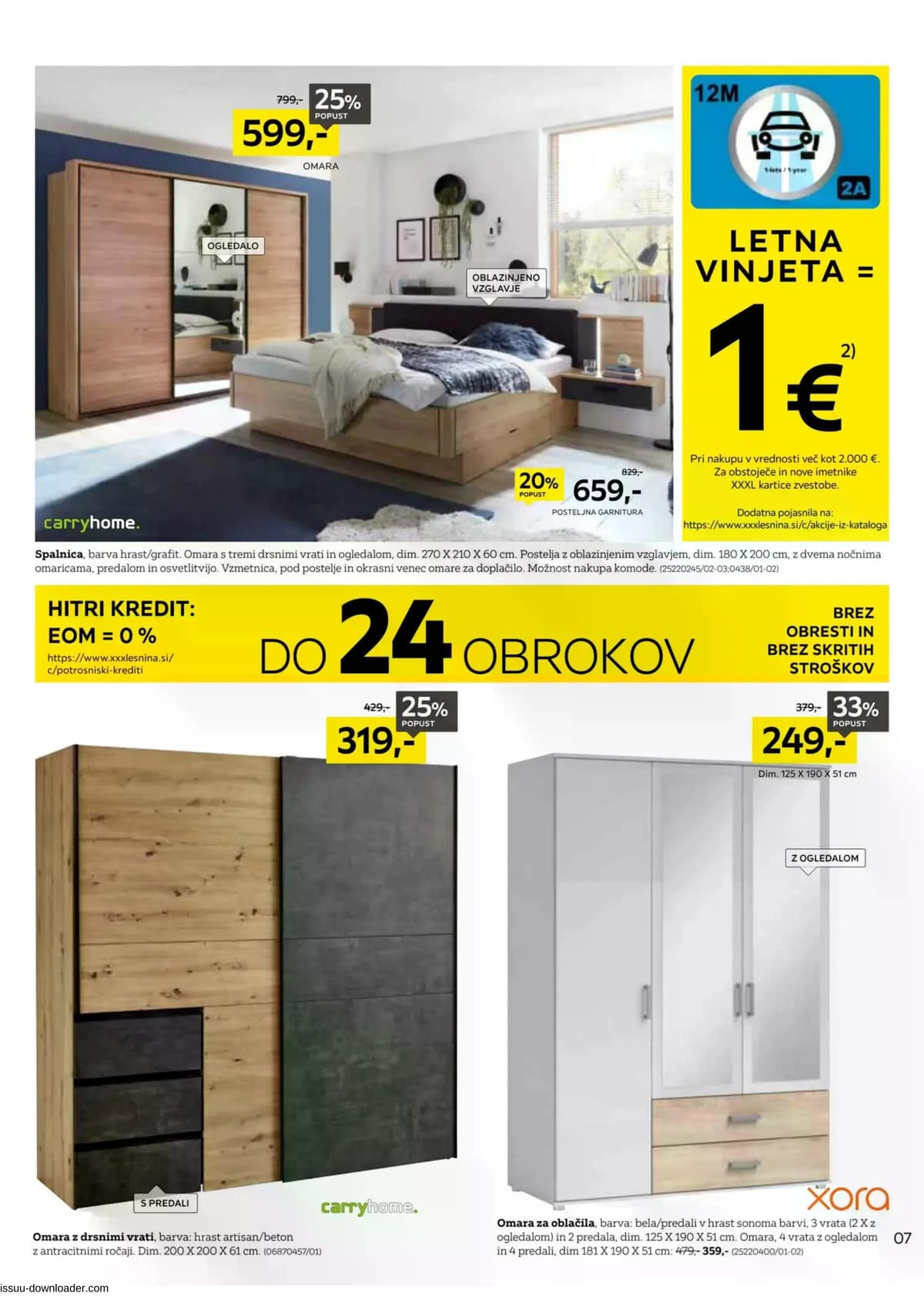 Stran 7. Lesnina kataloga - Vse za udobje vašega doma