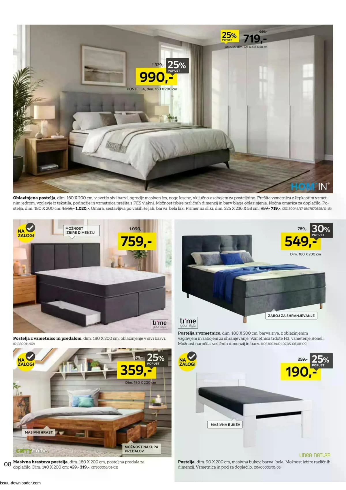 Stran 8. Lesnina kataloga - Vse za udobje vašega doma od 09.04.2026.