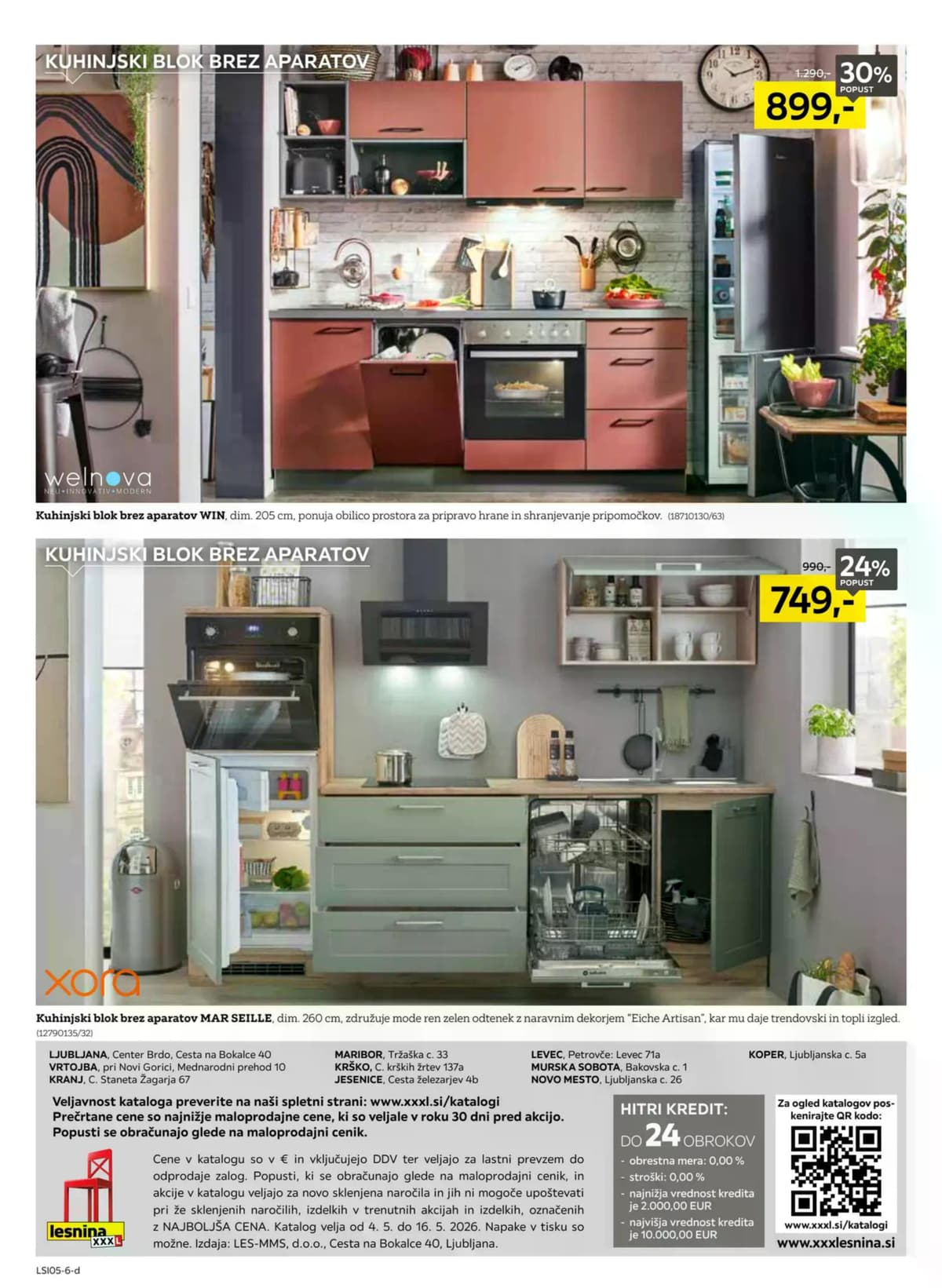 Stran 12. Lesnina kataloga - Največja ponudba kuhinj od 06.05.2026.