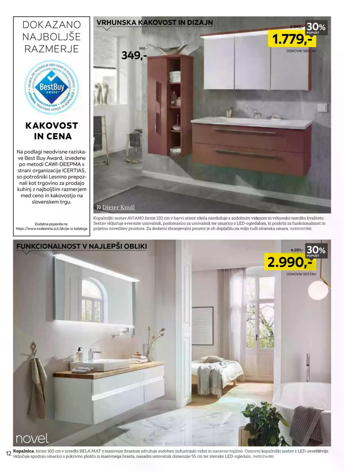 Stran 12. Lesnina kataloga - Sanjske kuhinje po najboljših cenah od 02.06.2026.
