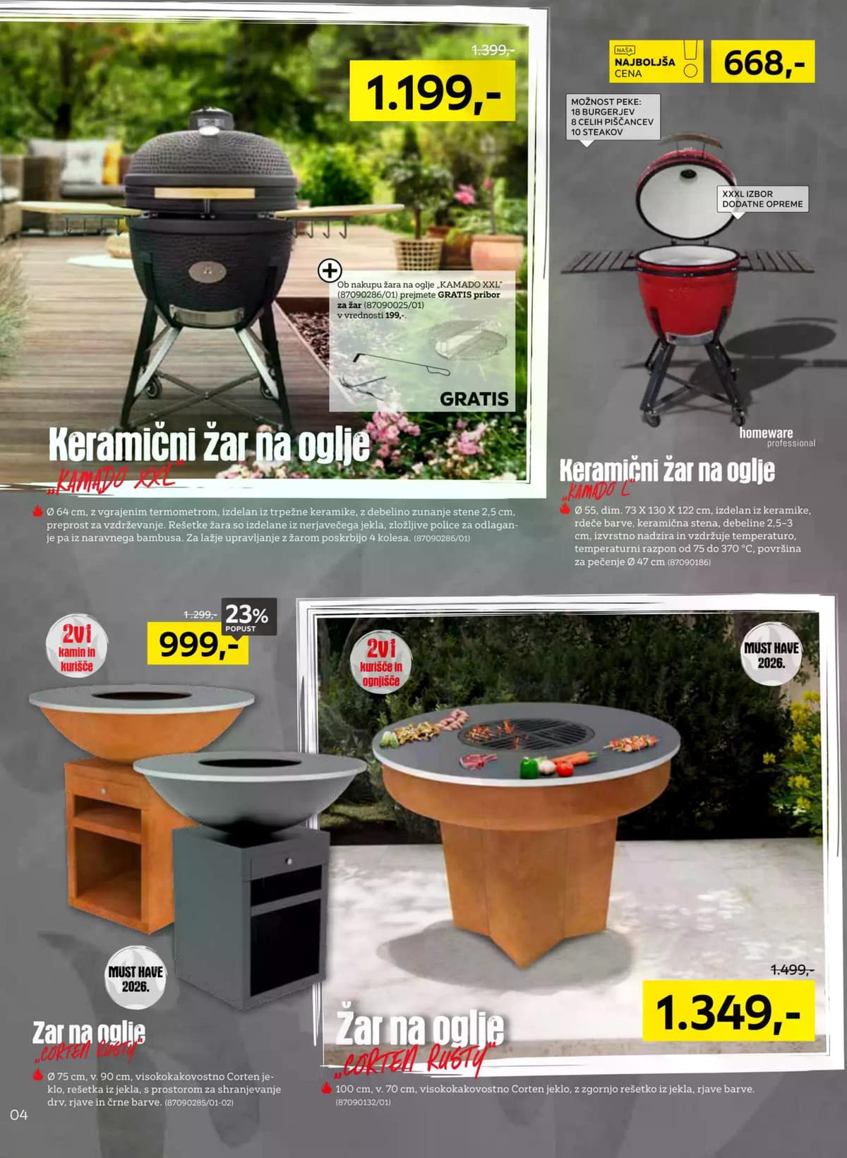 Stran 4. Lesnina kataloga - Premium Žari od 06.07.2026