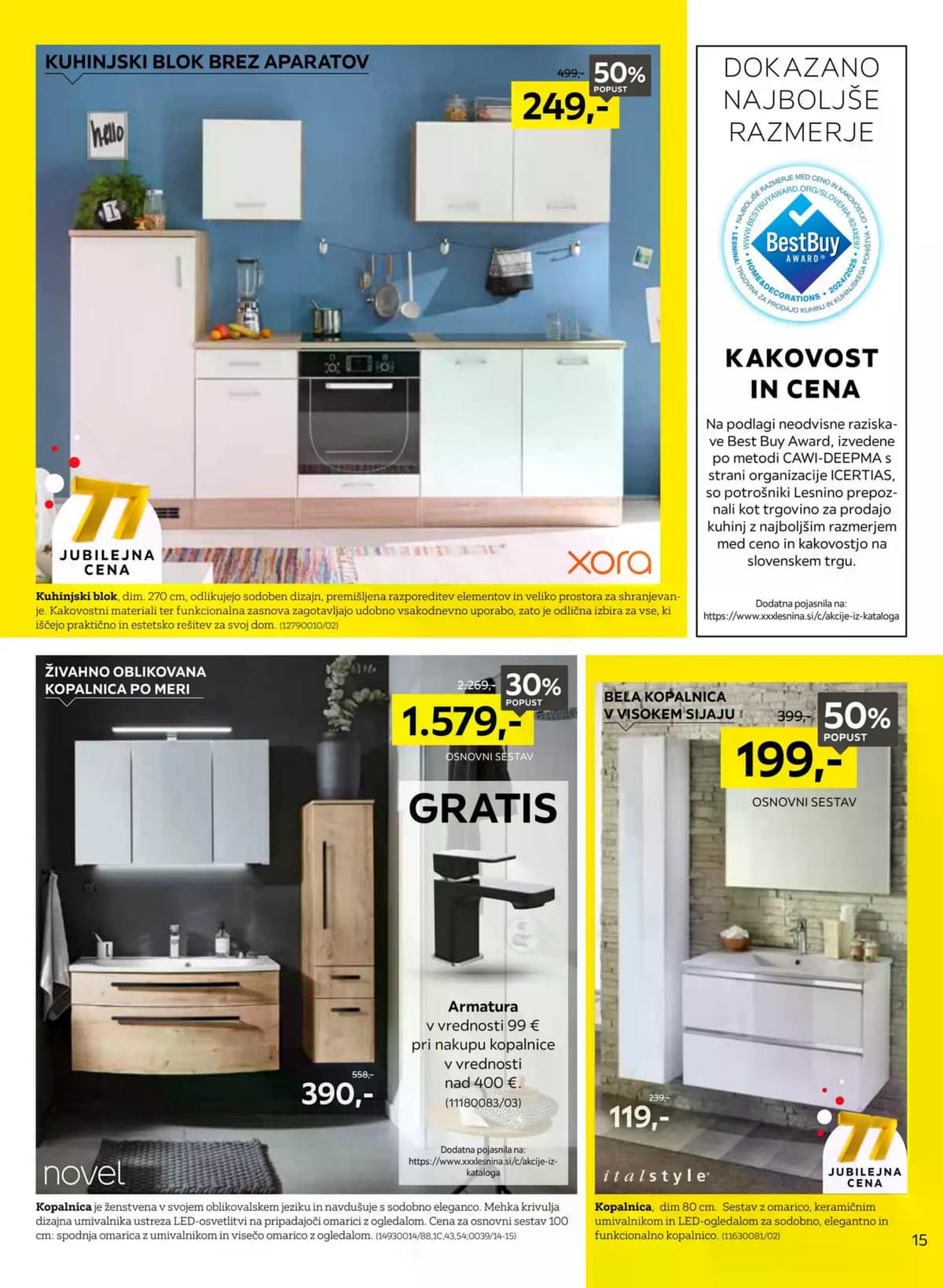 Stran 15. Lesnina kataloga - Praznujemo