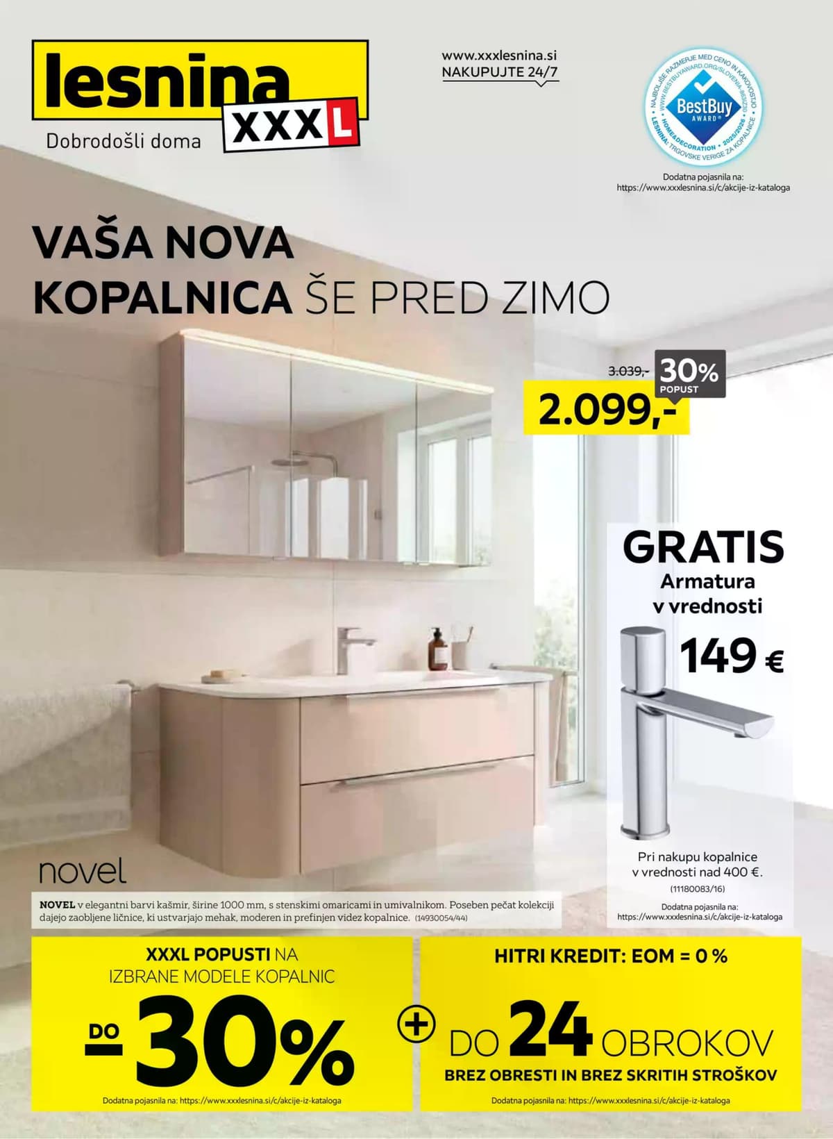 Lesnina katalog od 09/14/2026 - Vaša nova kopalnica še pred zimo
