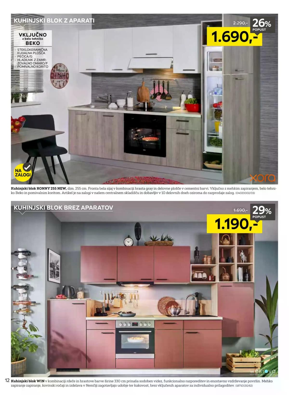 Stran 12. Lesnina kataloga - Sanjske kuhinje po najboljših cenah od 01.10.2026.