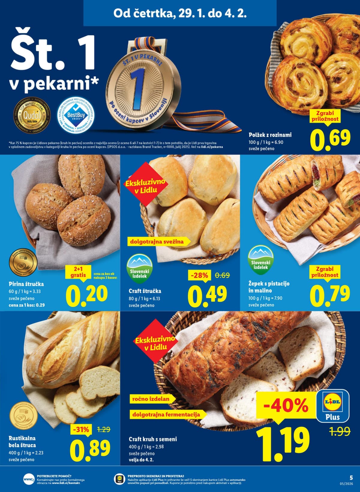 Stran 5. Lidl kataloga - Tedenska Ponudba Živila od 07.03.2026.