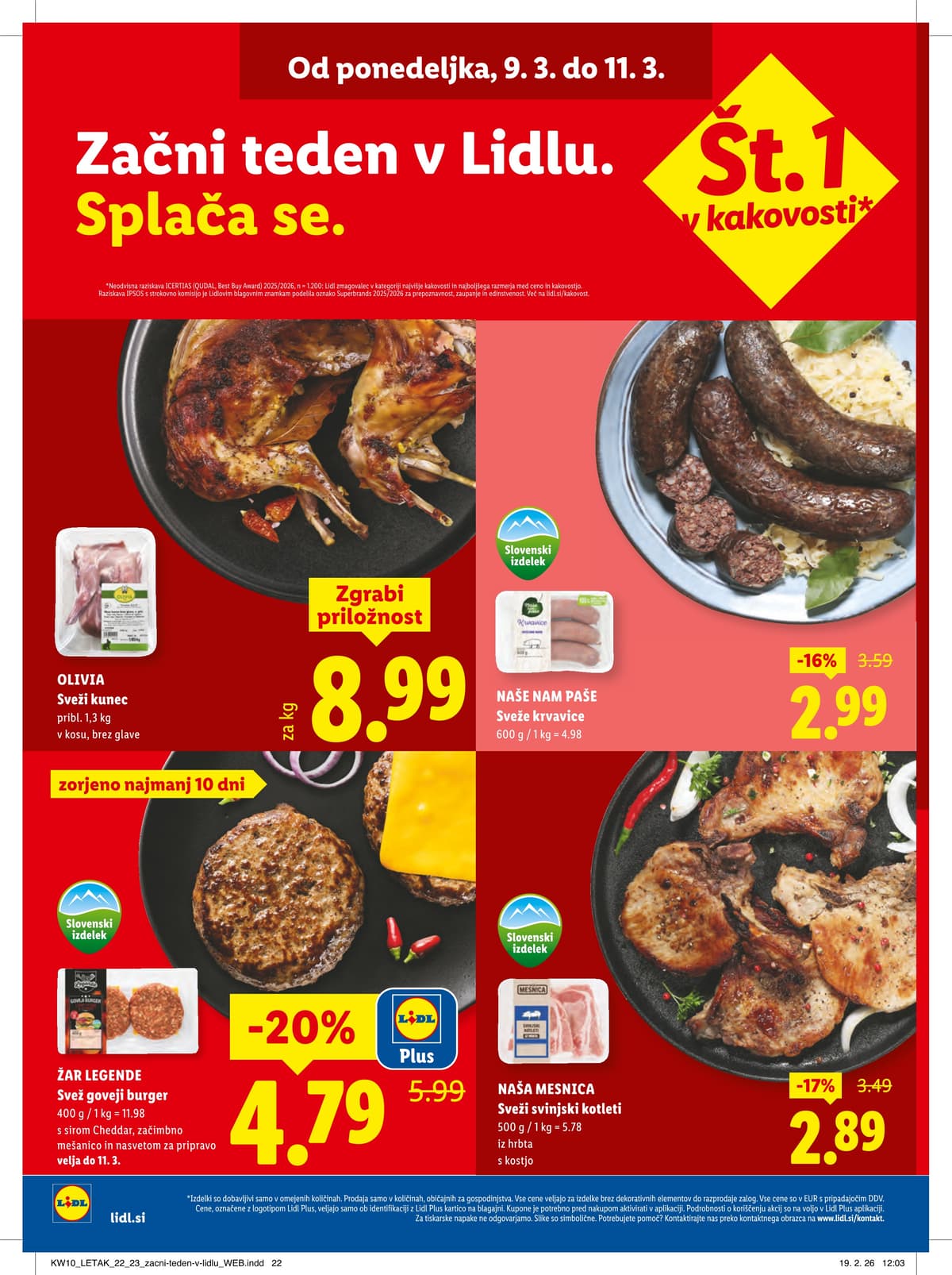 Ponudba za Začetek Tedna