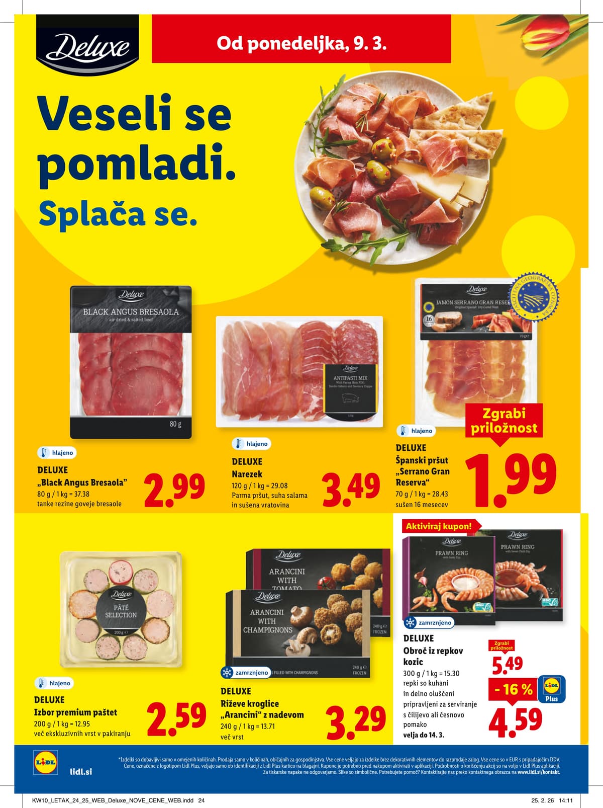 Stran 3. Lidl kataloga - Ponudba za Začetek Tedna