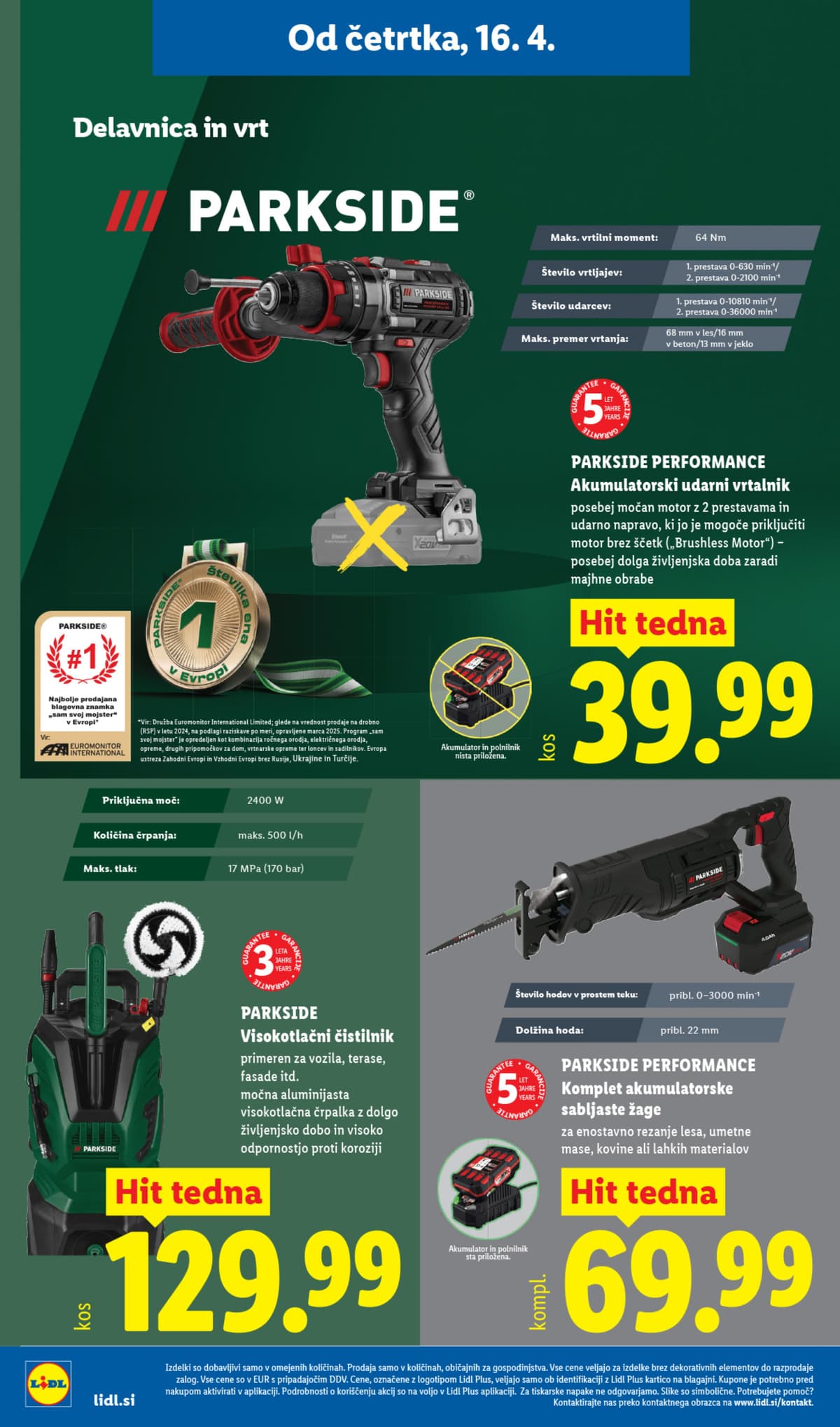 Stran 32. Lidl kataloga - Akcijska Ponudba od 13.04.2026.