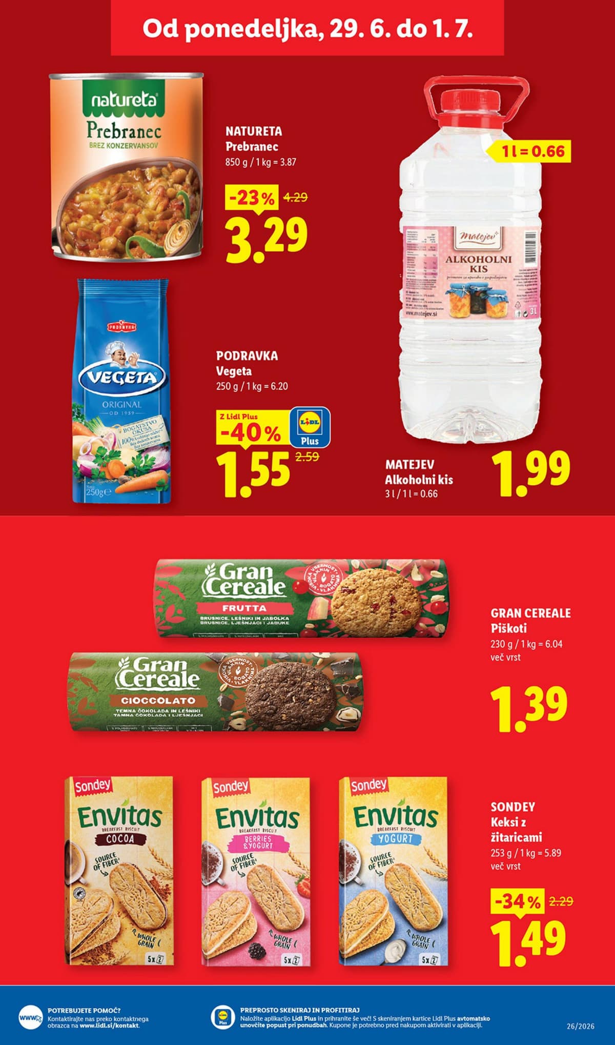 Stran 37. Lidl kataloga - Živila od 23.06.2026