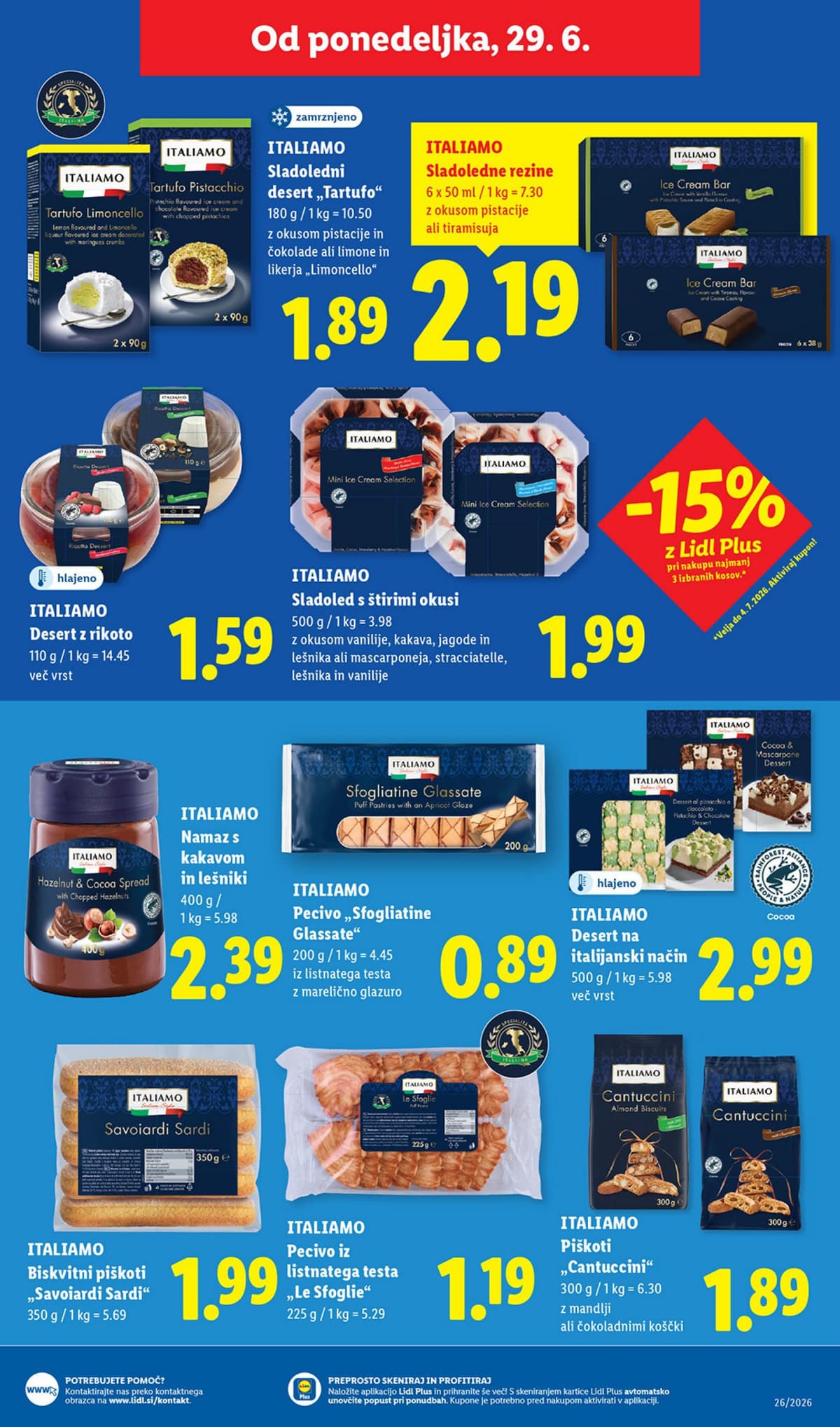 Stran 45. Lidl kataloga - Živila od 23.06.2026