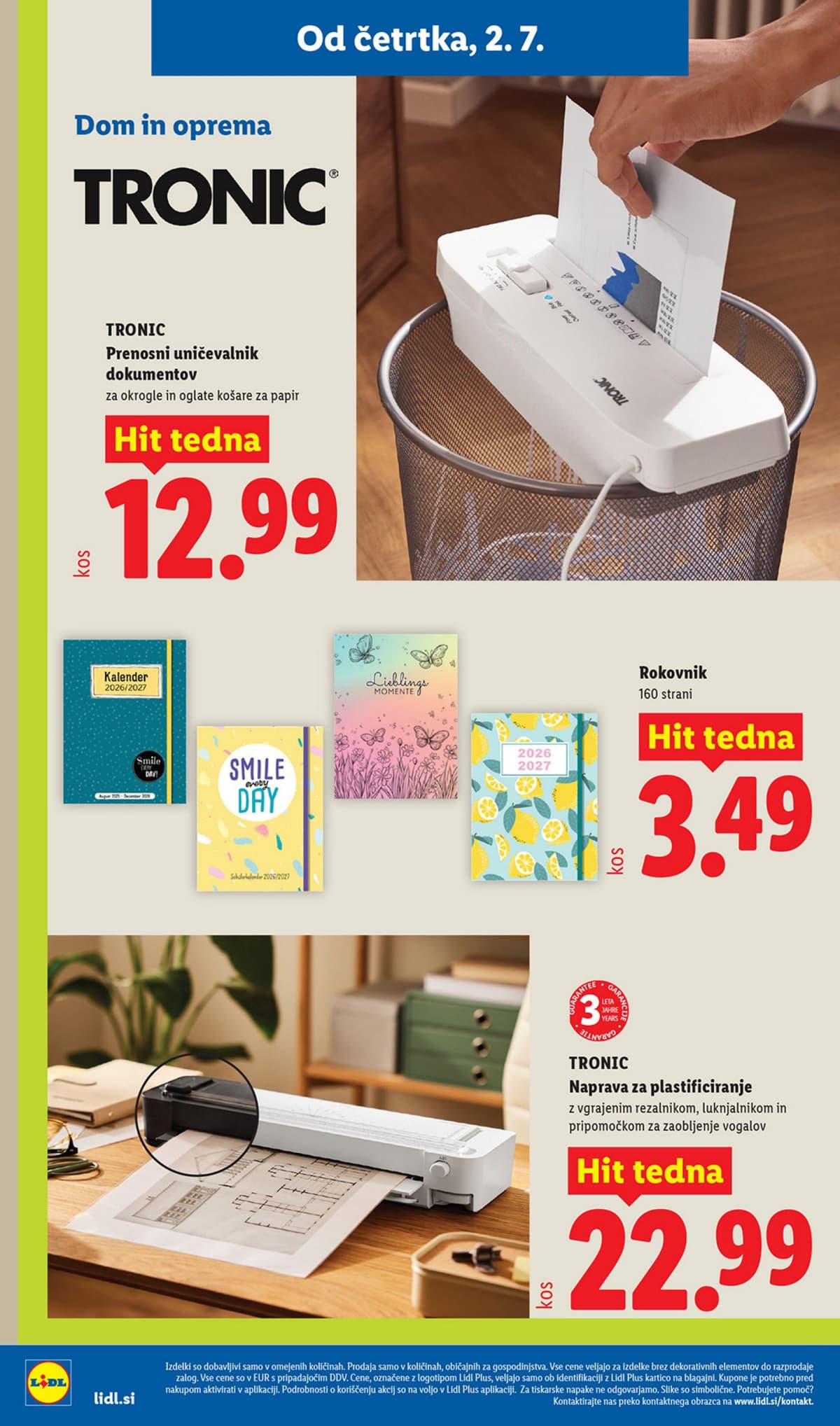 Stran 2. Lidl kataloga - Neživila od 29.06.2026