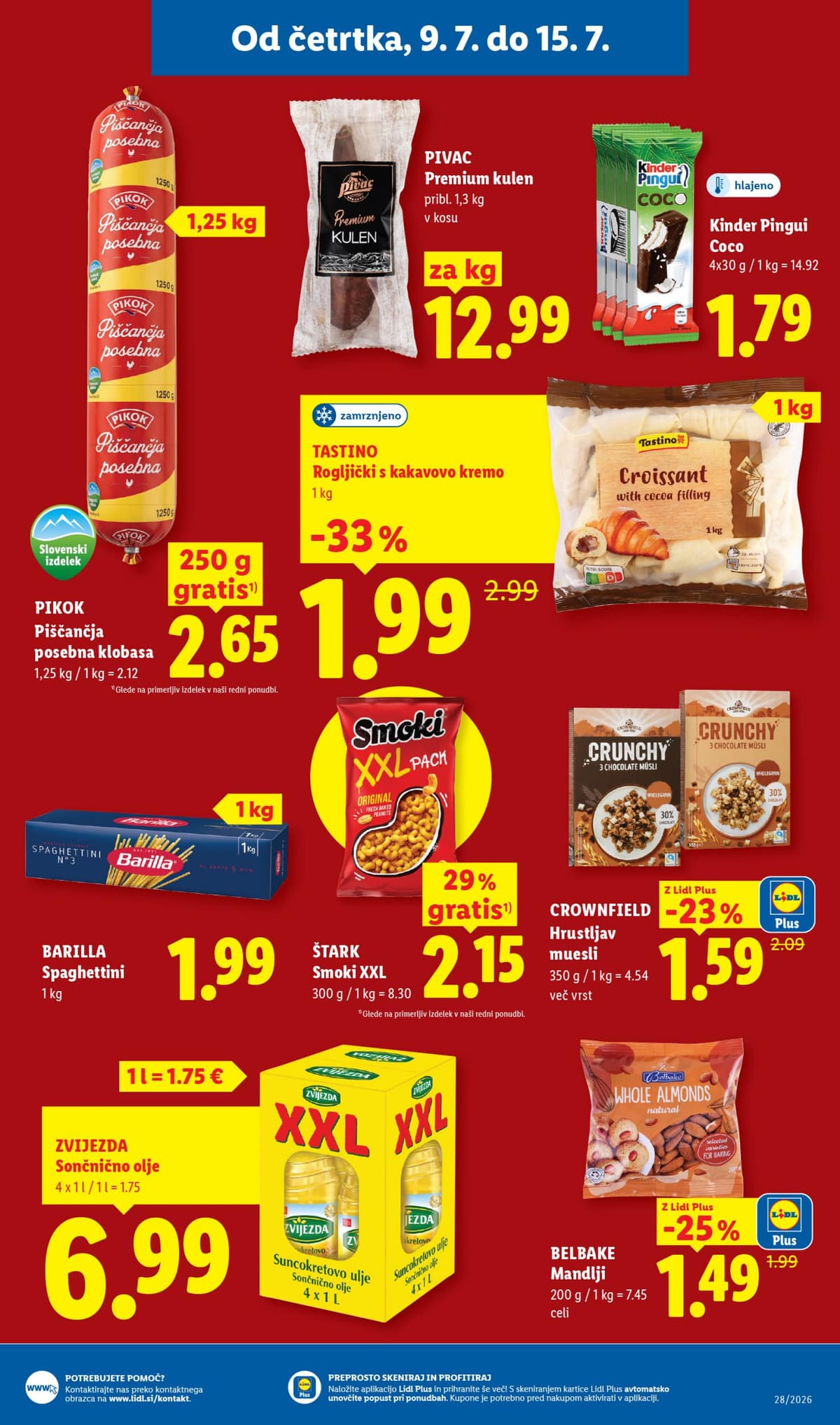 Stran 3. Lidl kataloga - Živila od 06.07.2026