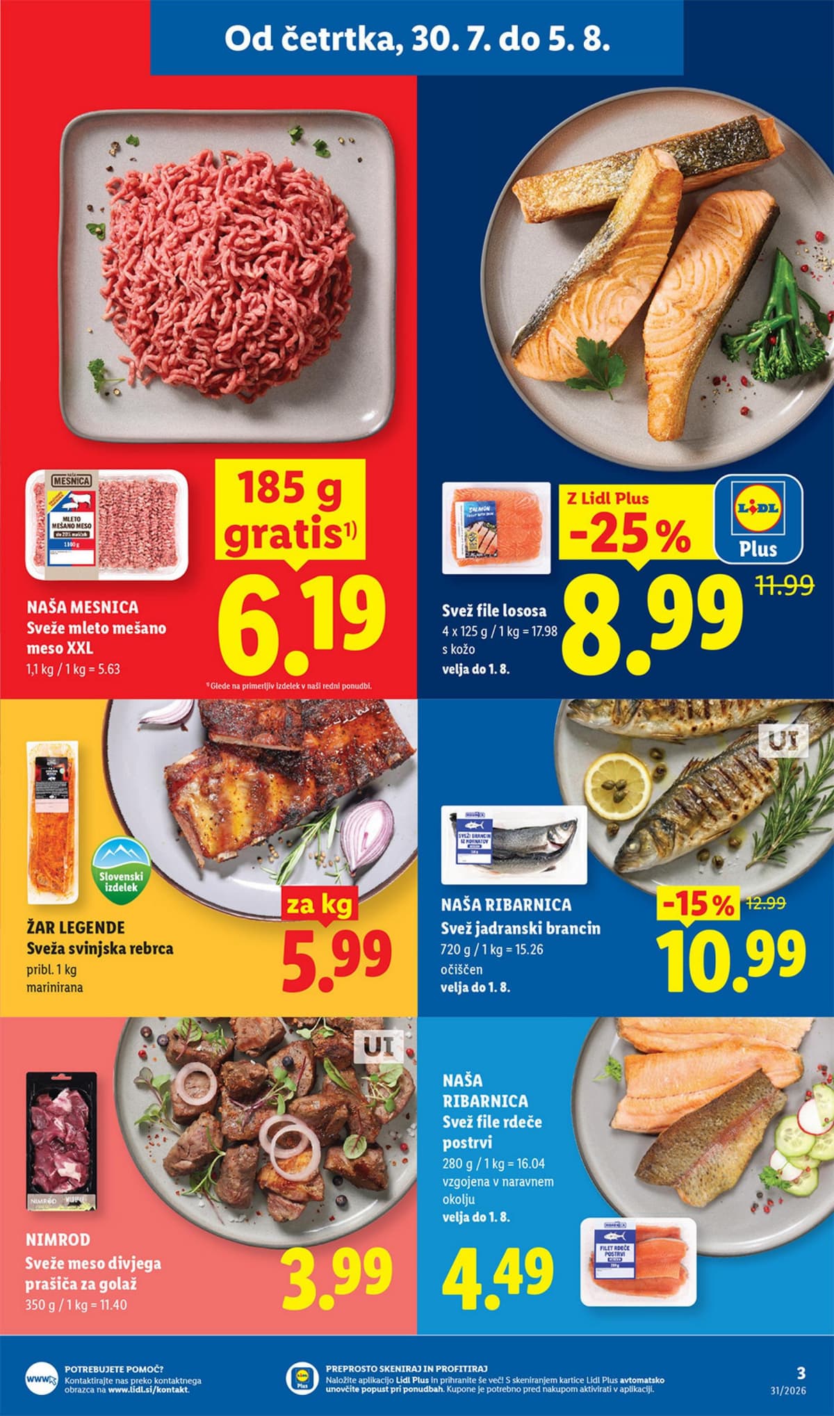 Stran 3. Lidl kataloga - Živila od 27.07.2026