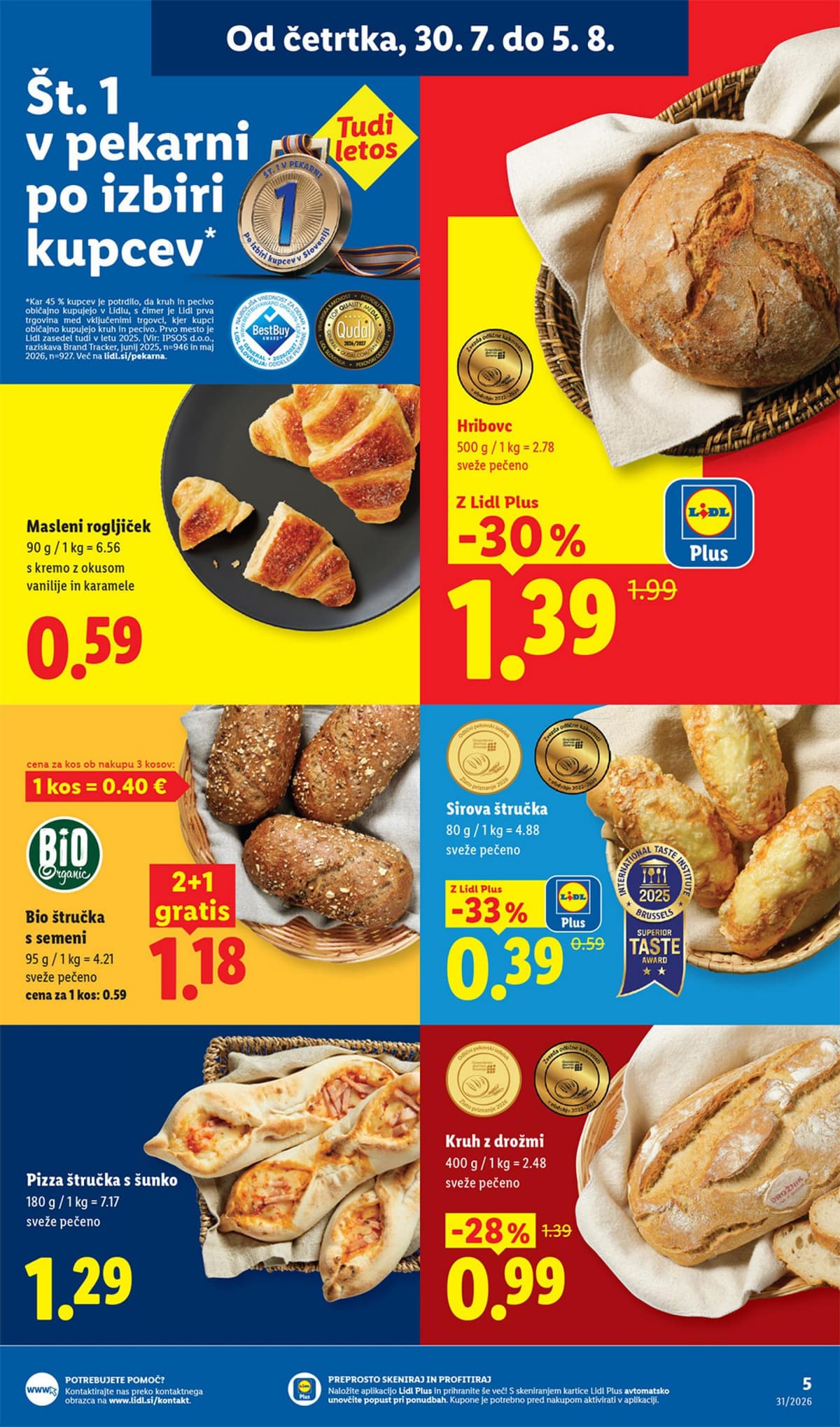 Stran 5. Lidl kataloga - Živila od 27.07.2026
