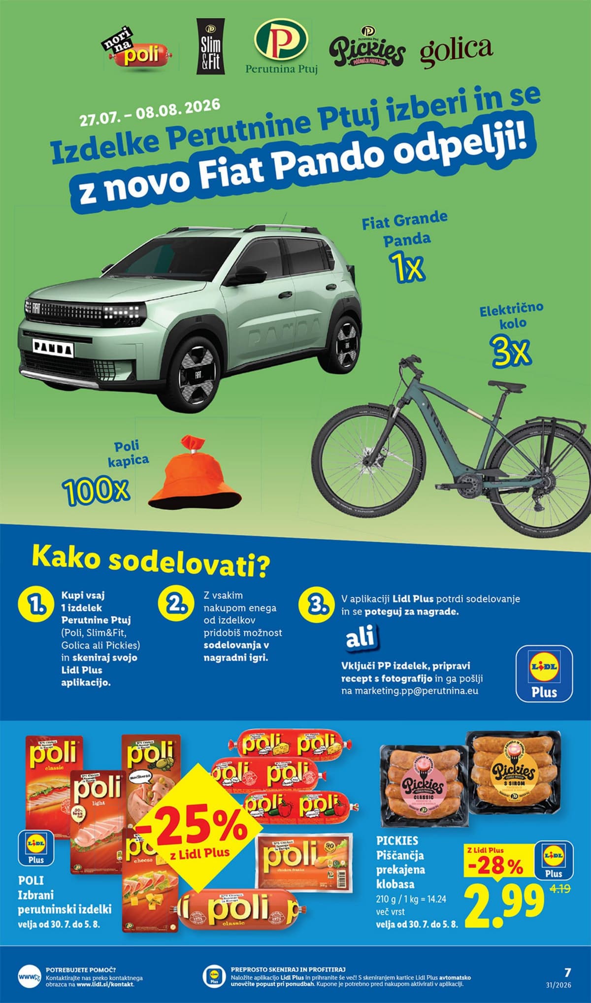 Stran 7. Lidl kataloga - Živila od 27.07.2026
