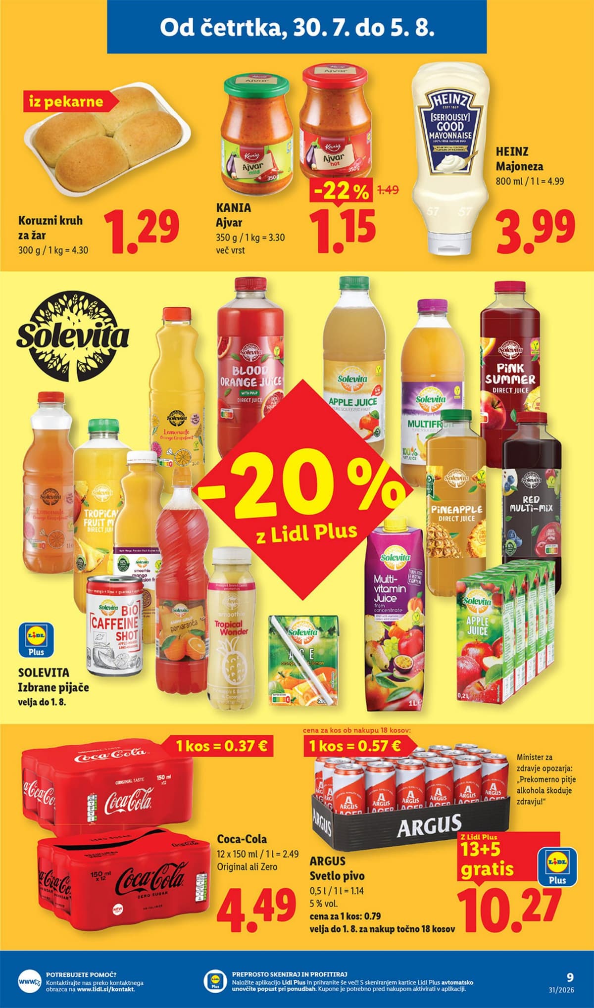 Stran 13. Lidl kataloga - Živila od 27.07.2026