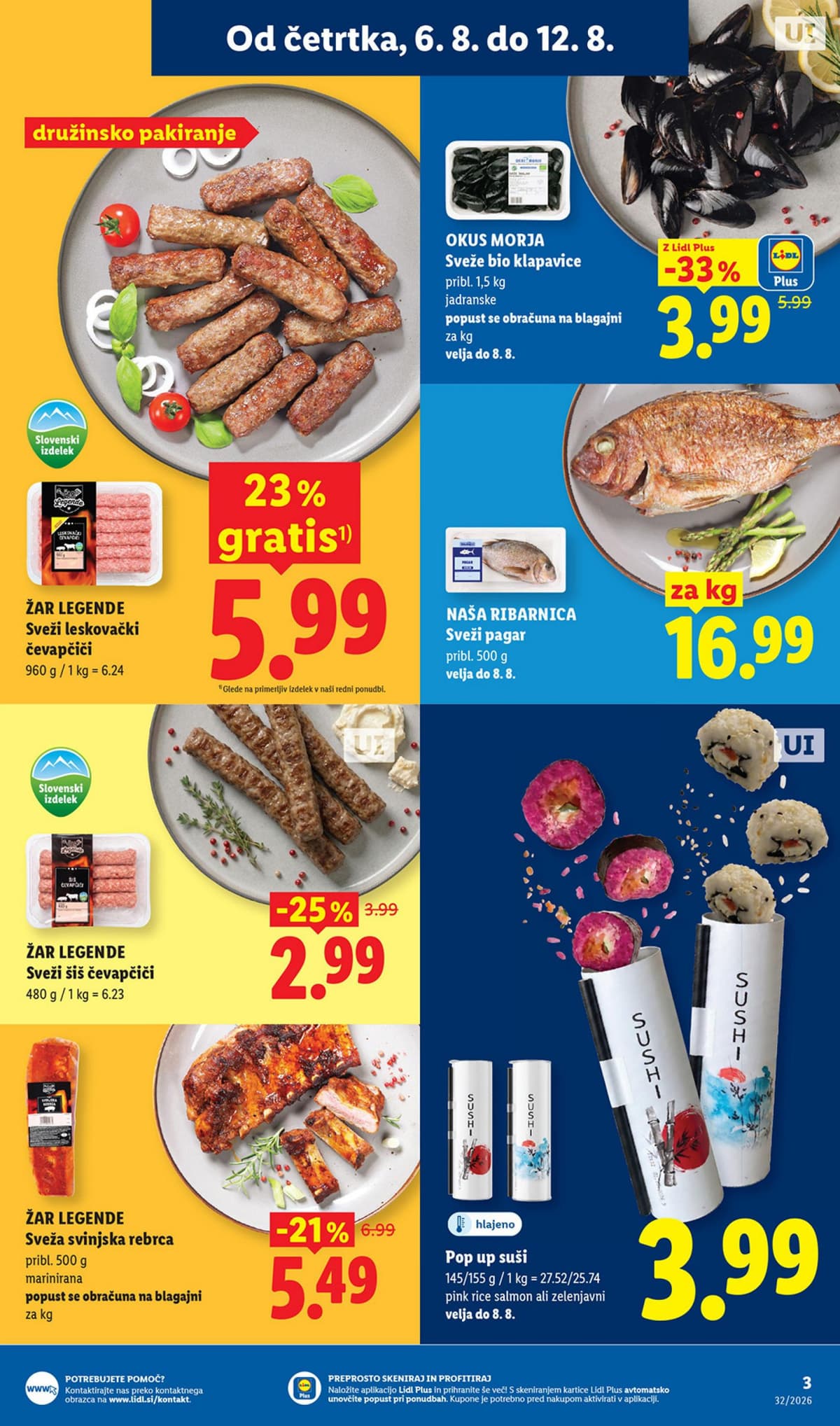Stran 3. Lidl kataloga - Živila od 03.08.2026
