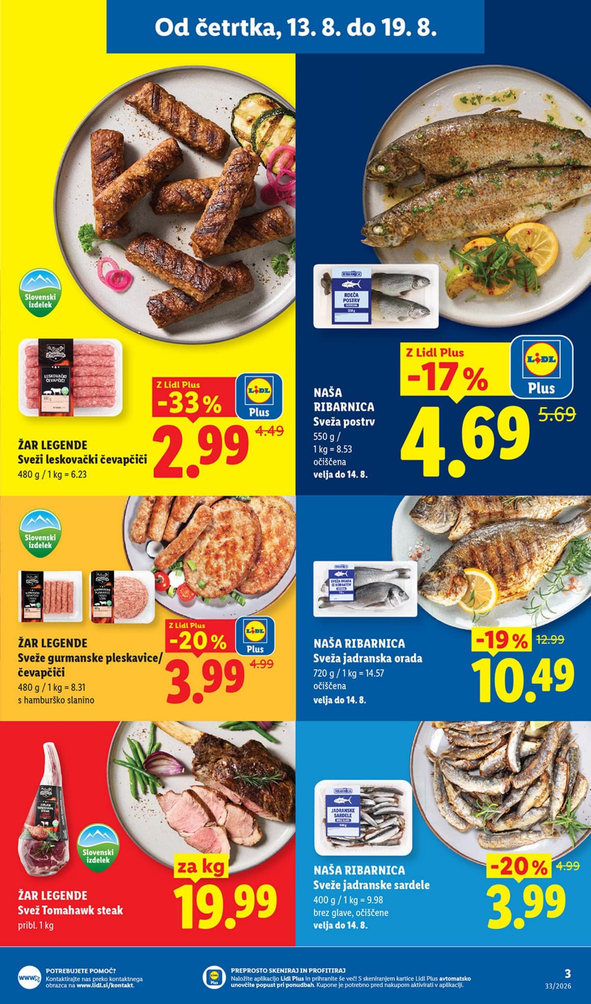 Stran 3. Lidl kataloga - Živila od 10.08.2026