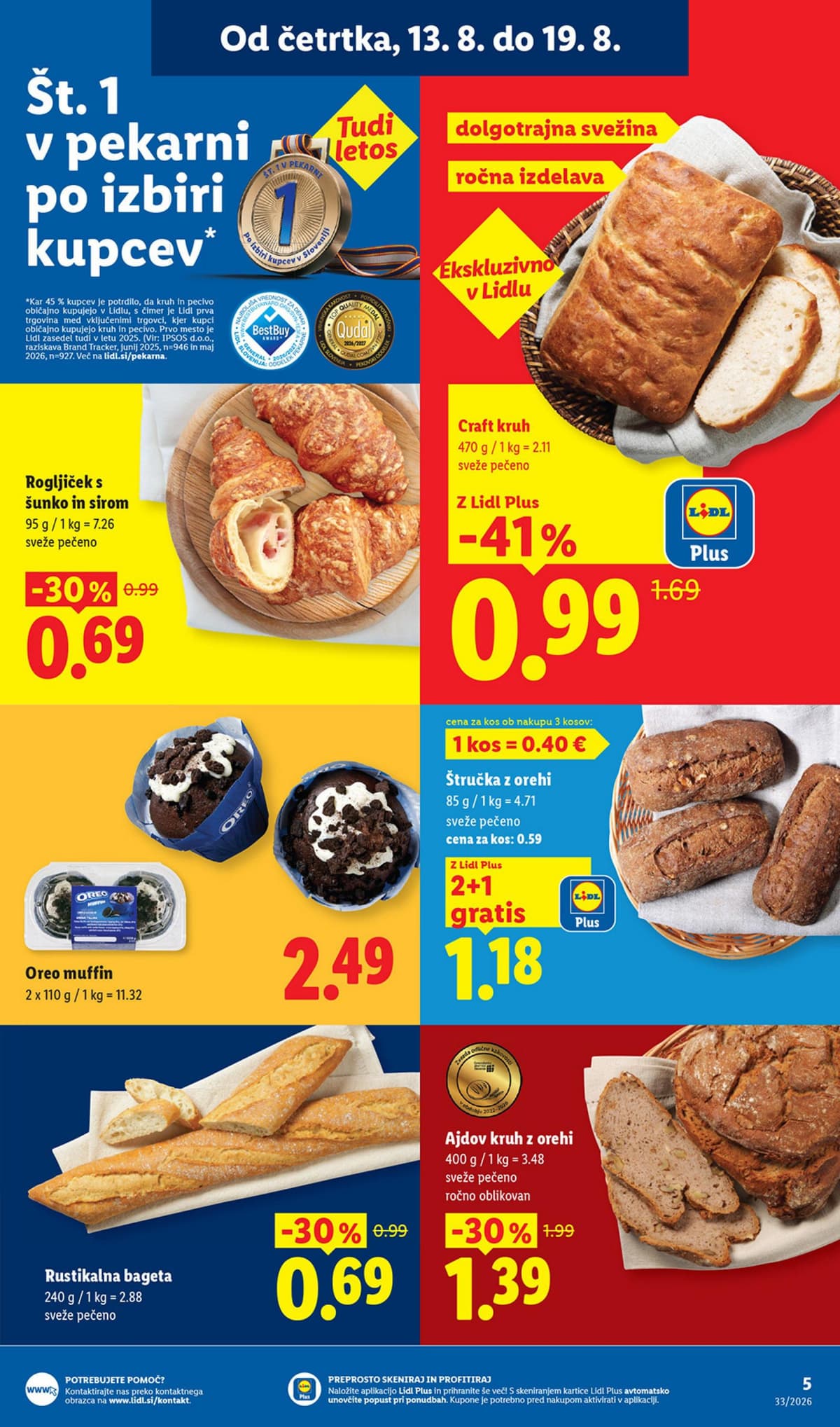 Stran 5. Lidl kataloga - Živila od 10.08.2026