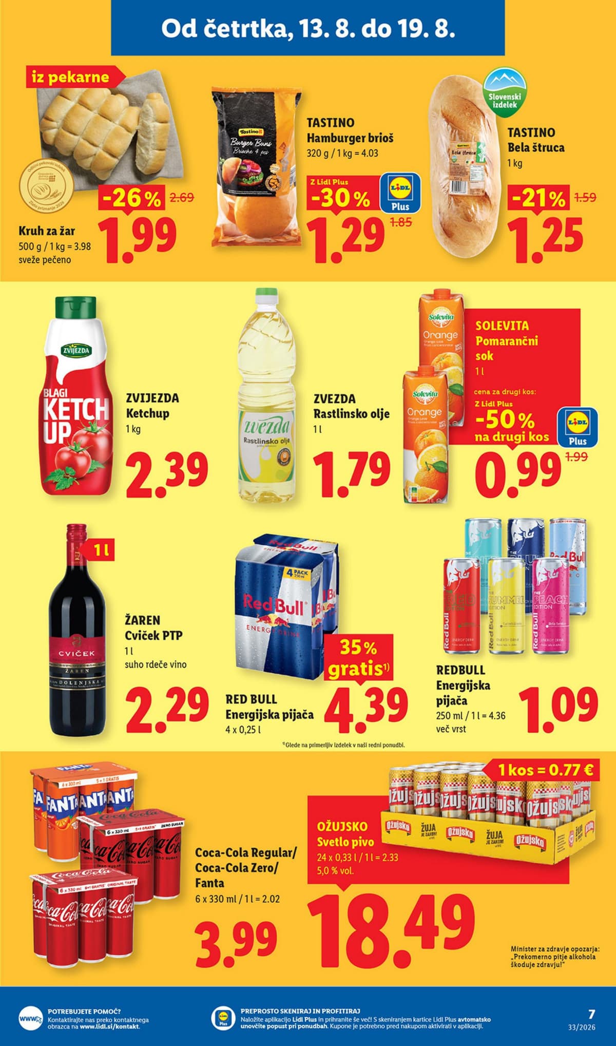 Stran 7. Lidl kataloga - Živila od 10.08.2026