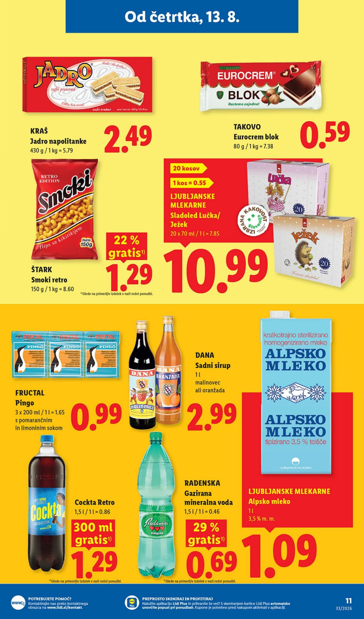 Stran 15. Lidl kataloga - Živila od 10.08.2026