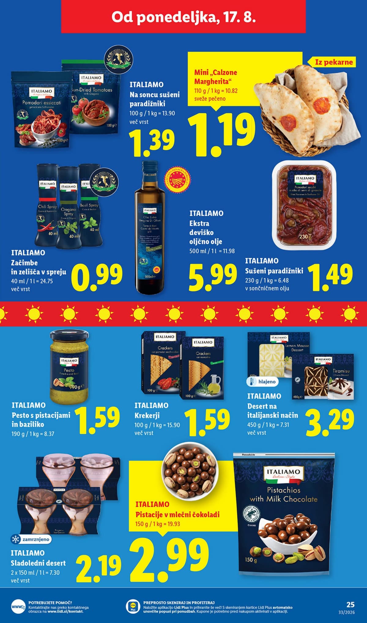 Stran 33. Lidl kataloga - Živila od 10.08.2026