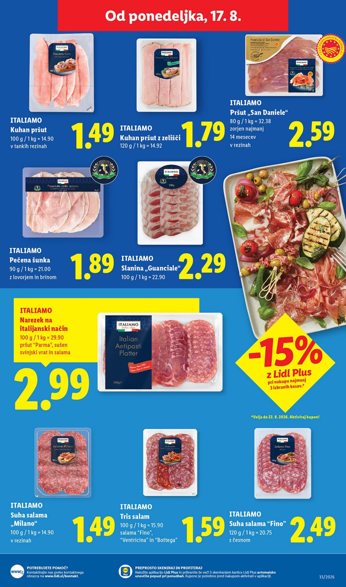 Stran 35. Lidl kataloga - Živila od 10.08.2026