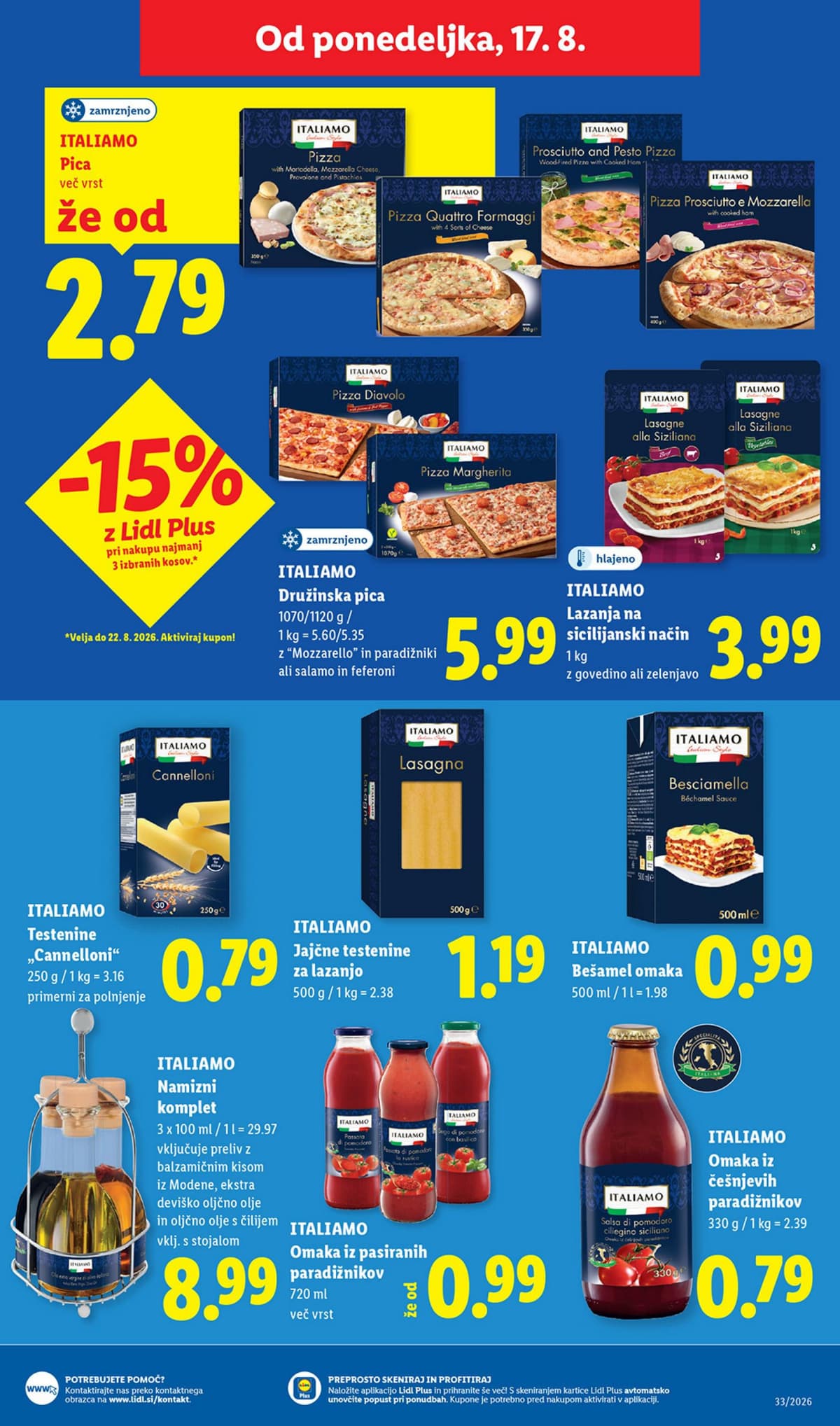 Stran 37. Lidl kataloga - Živila od 10.08.2026
