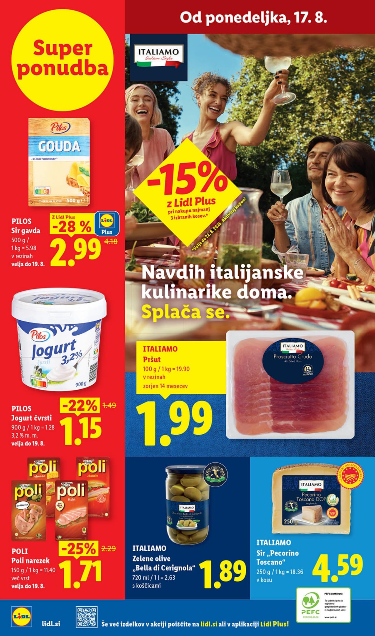 Stran 40. Lidl kataloga - Živila od 10.08.2026