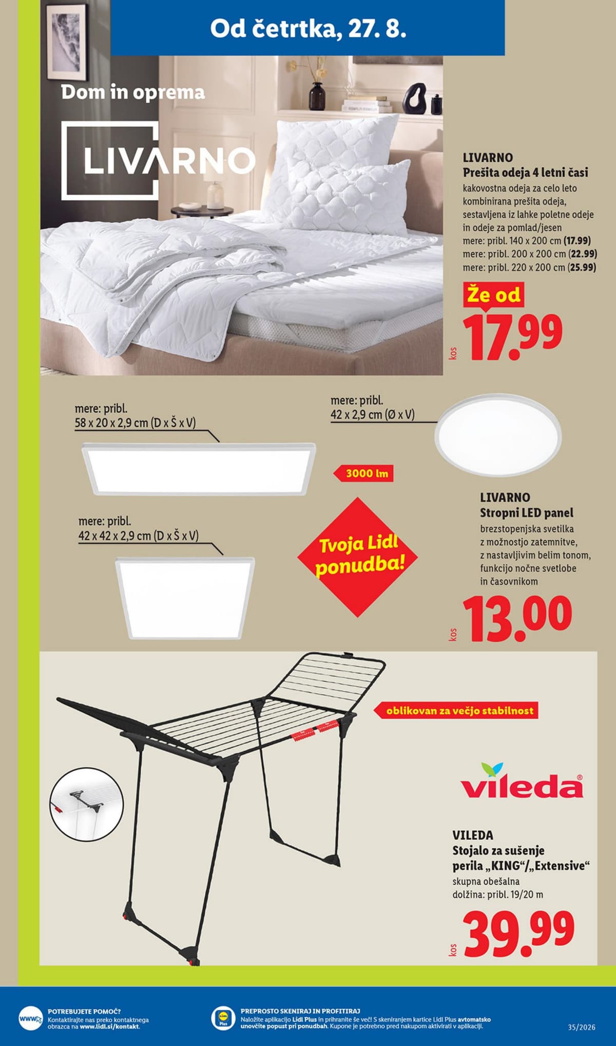 Stran 11. Lidl kataloga - Neživila od 24.08.2026.