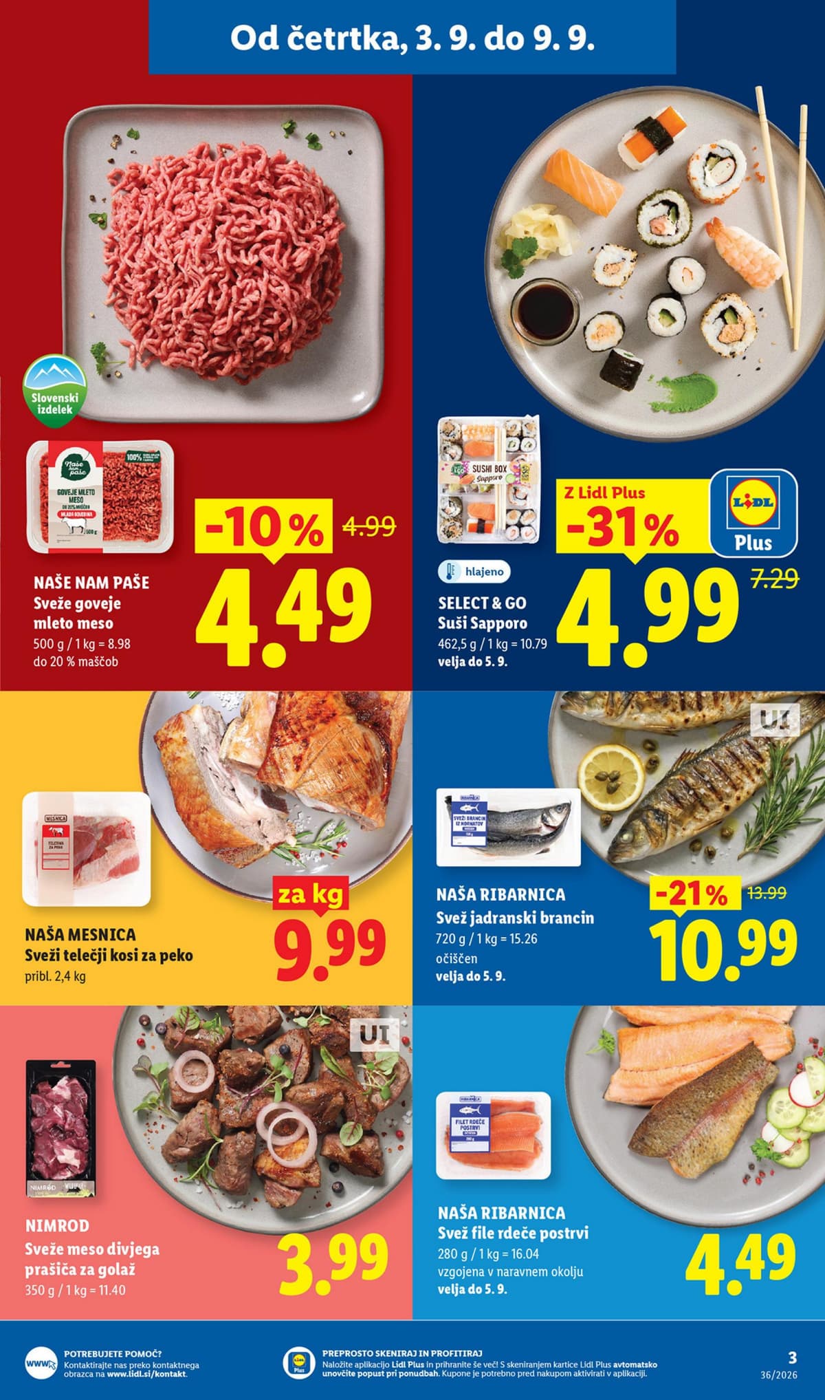 Stran 3. Lidl kataloga - Živila od 31.08.2026.