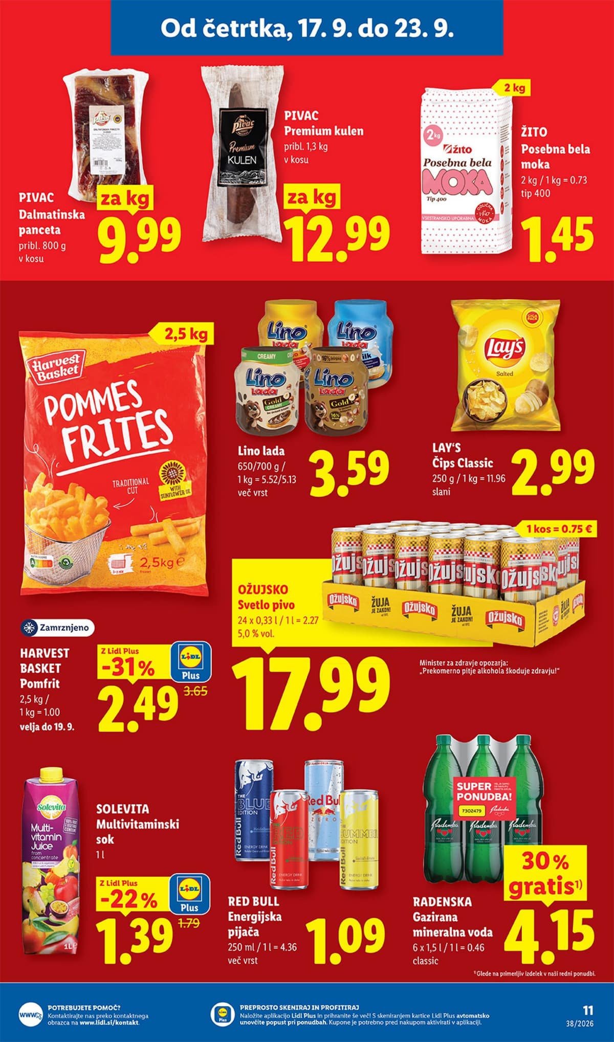 Stran 11. Lidl kataloga - Živila od 14.09.2026.