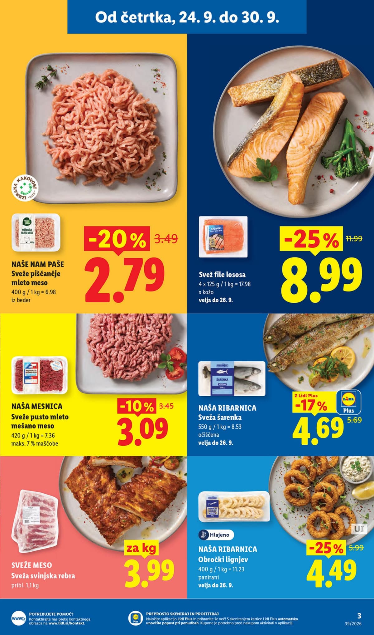Stran 3. Lidl kataloga - Živila od 21.09.2026.