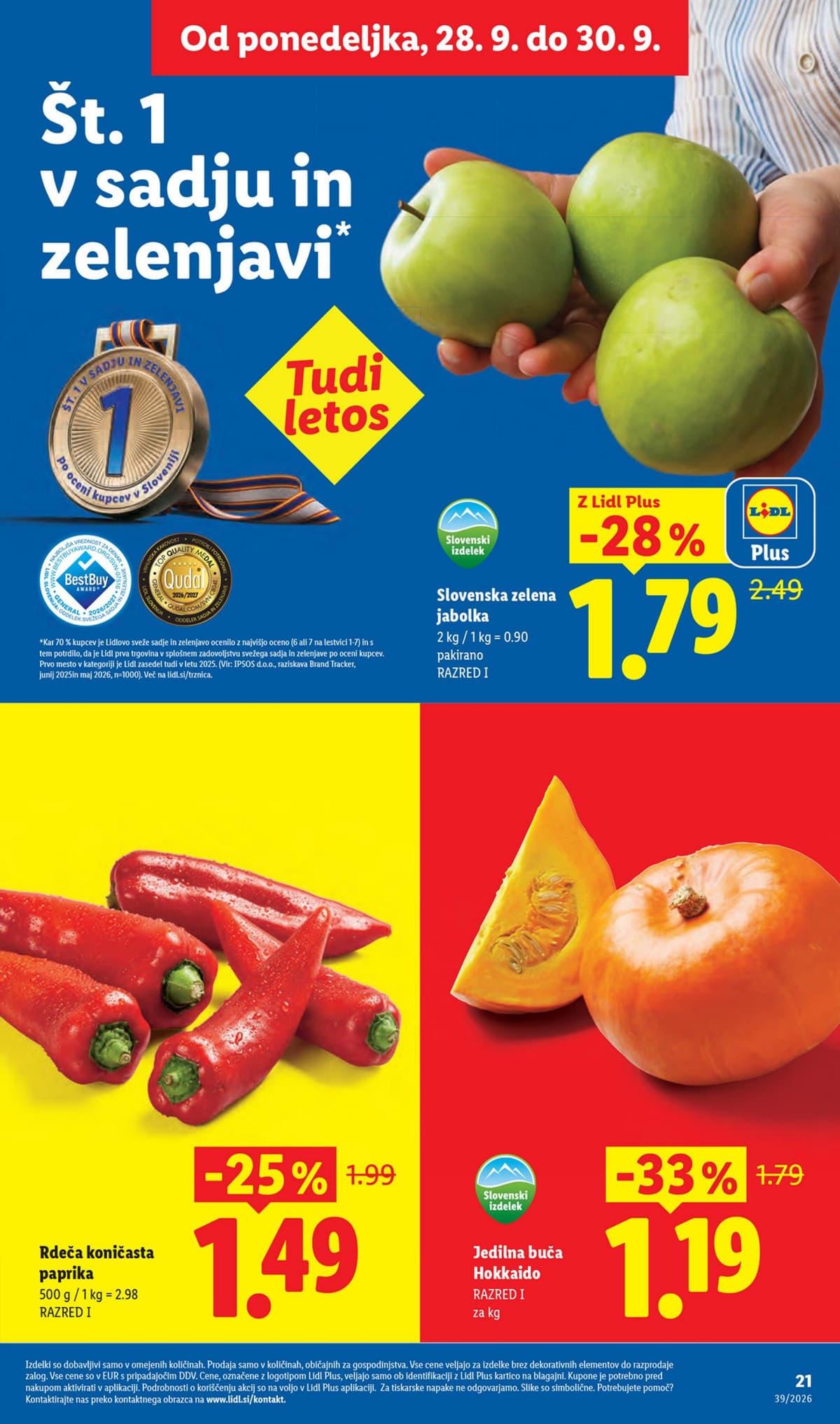 Stran 25. Lidl kataloga - Živila od 21.09.2026.