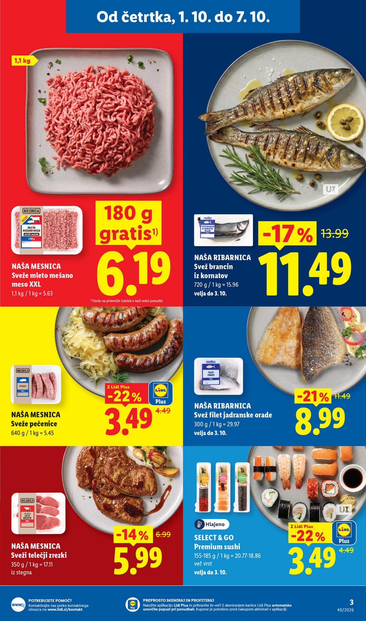 Stran 3. Lidl kataloga - Živila od 28.09.2026.