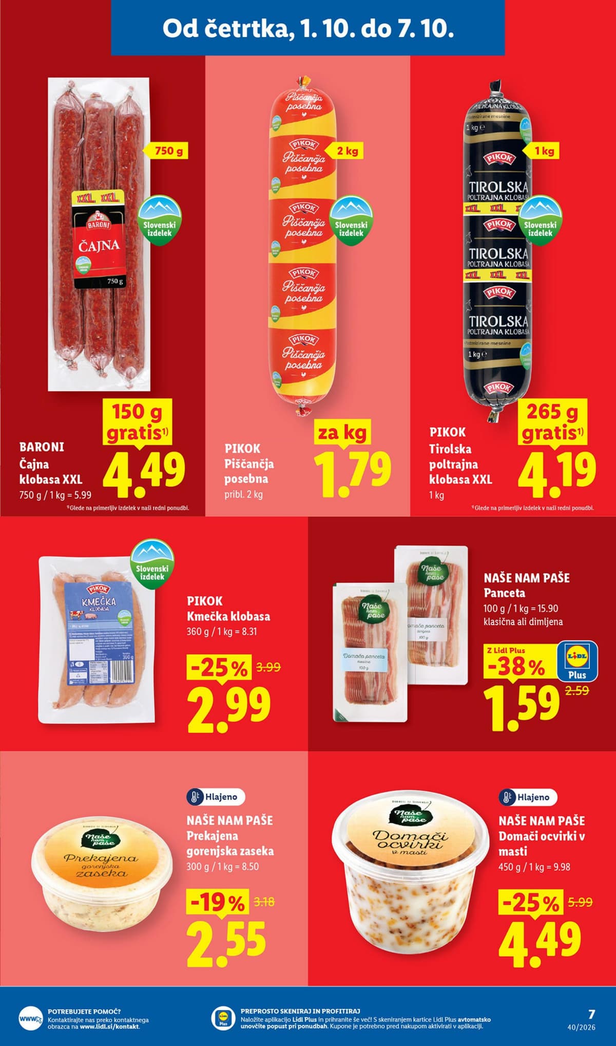 Stran 9. Lidl kataloga - Živila